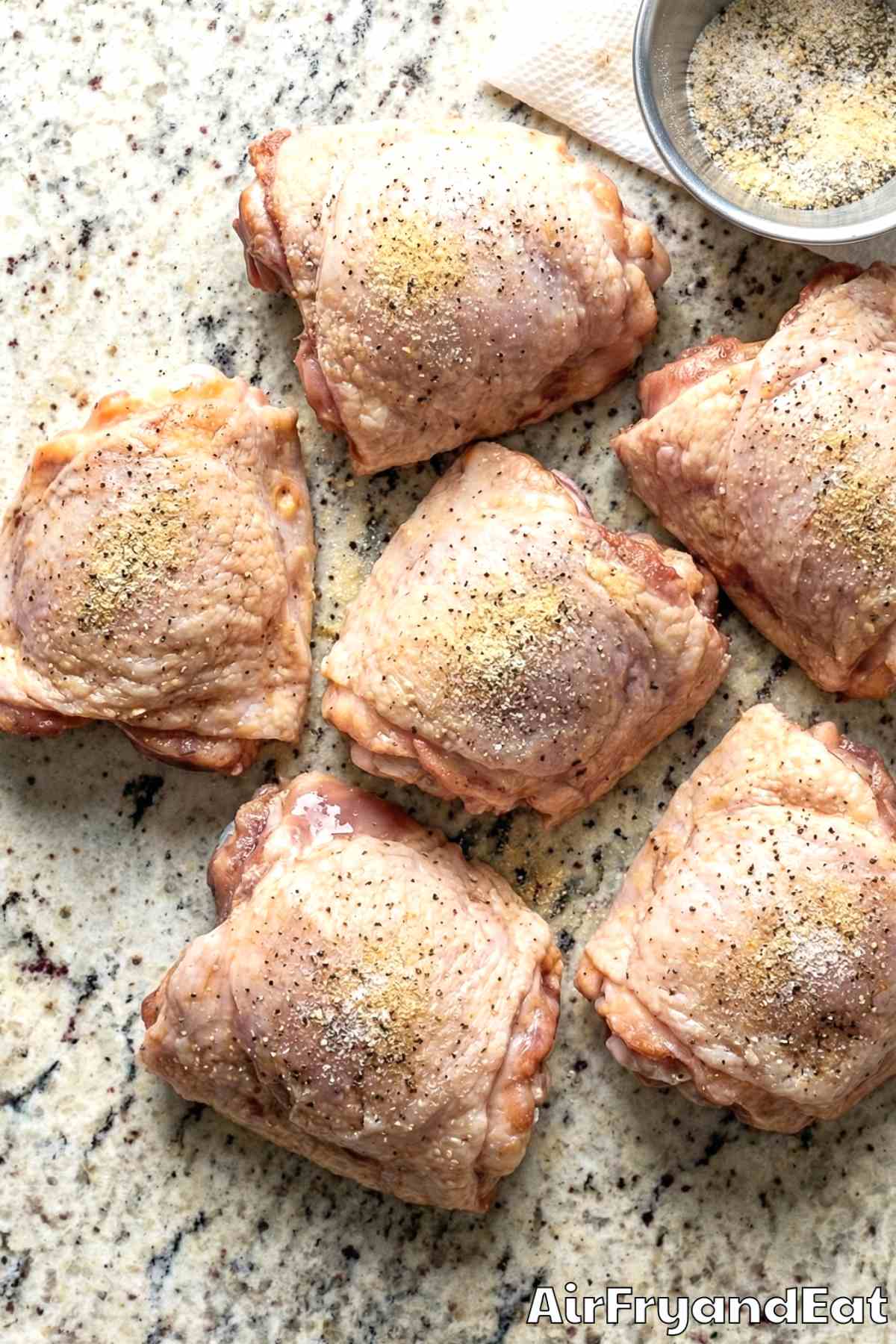 Air Fryer Honey Garlic Chicken Thighs Step 1