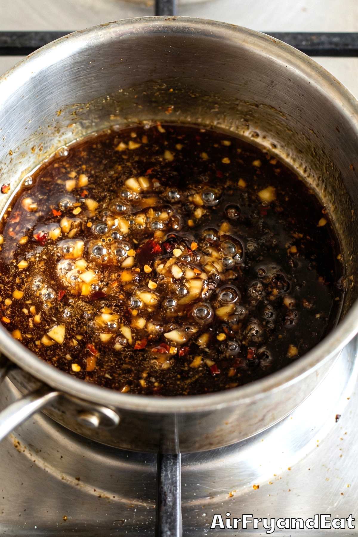 Air Fryer Honey Garlic Chicken Thighs Step 4