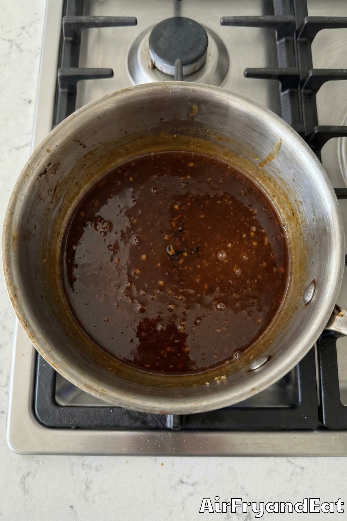 Air Fryer Honey Garlic Glazed Salmon Bites Step 4