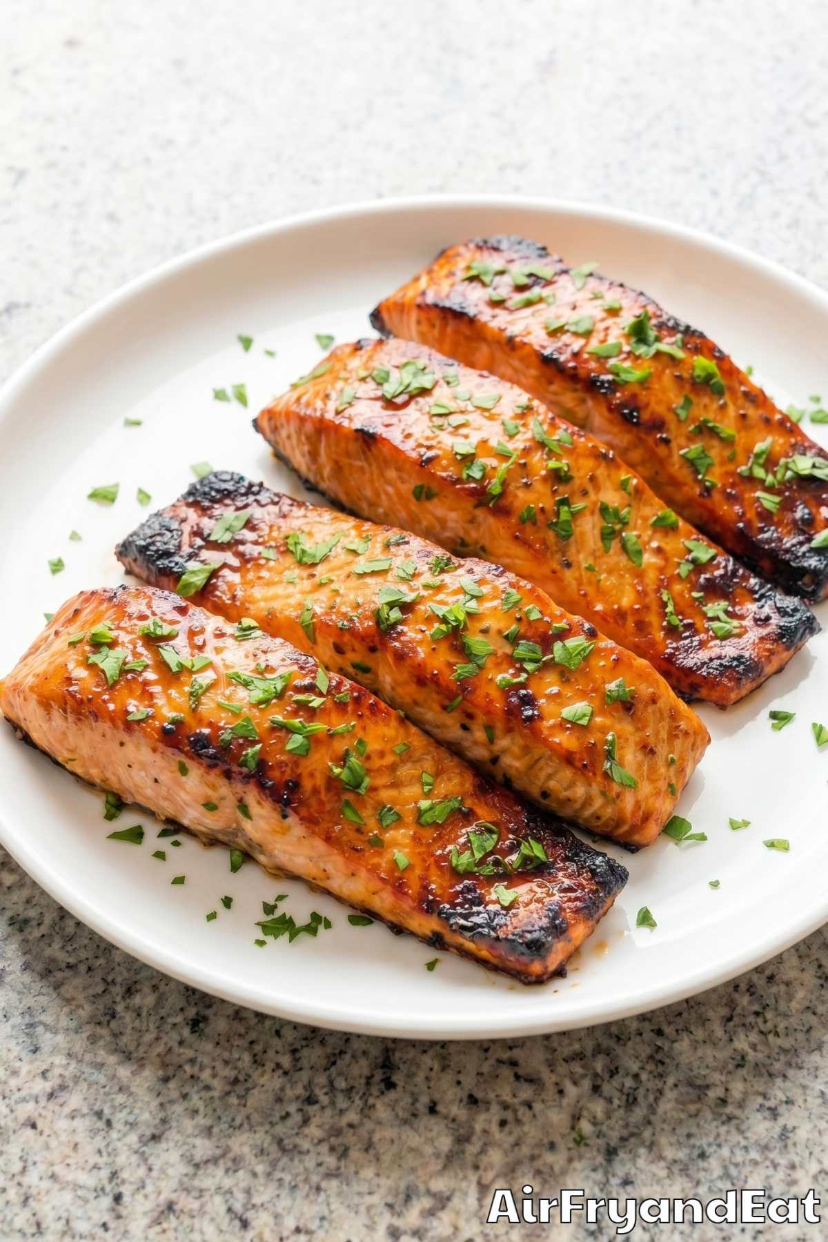 Easy air fryer honey garlic salmon recipe