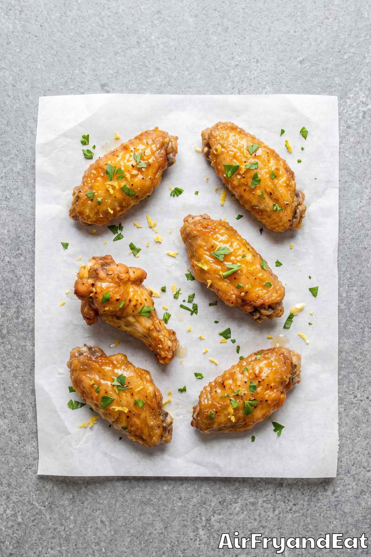 Tangy lemon pepper wings in air fryer