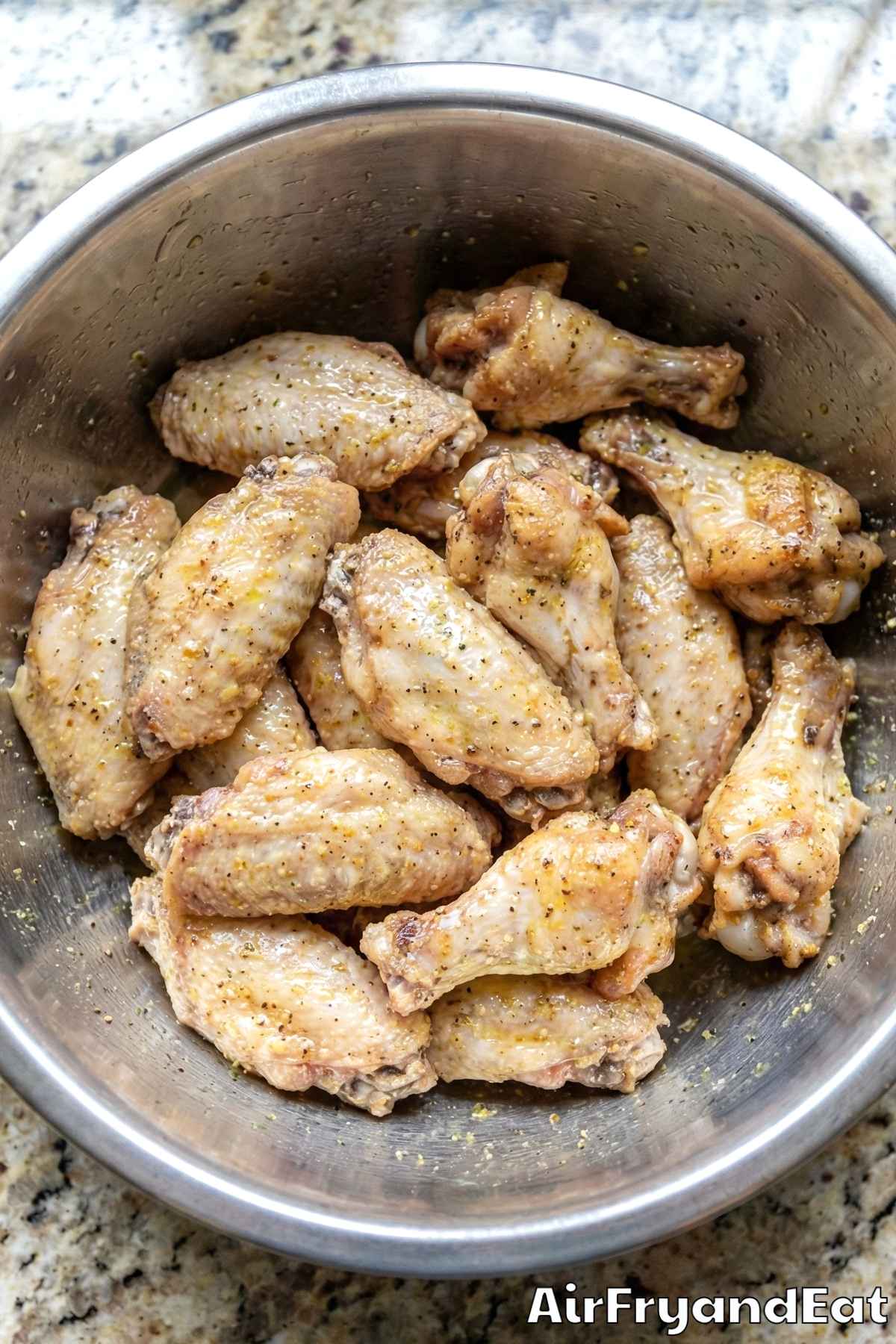 Air Fryer Honey Lemon Pepper Wings Step 1