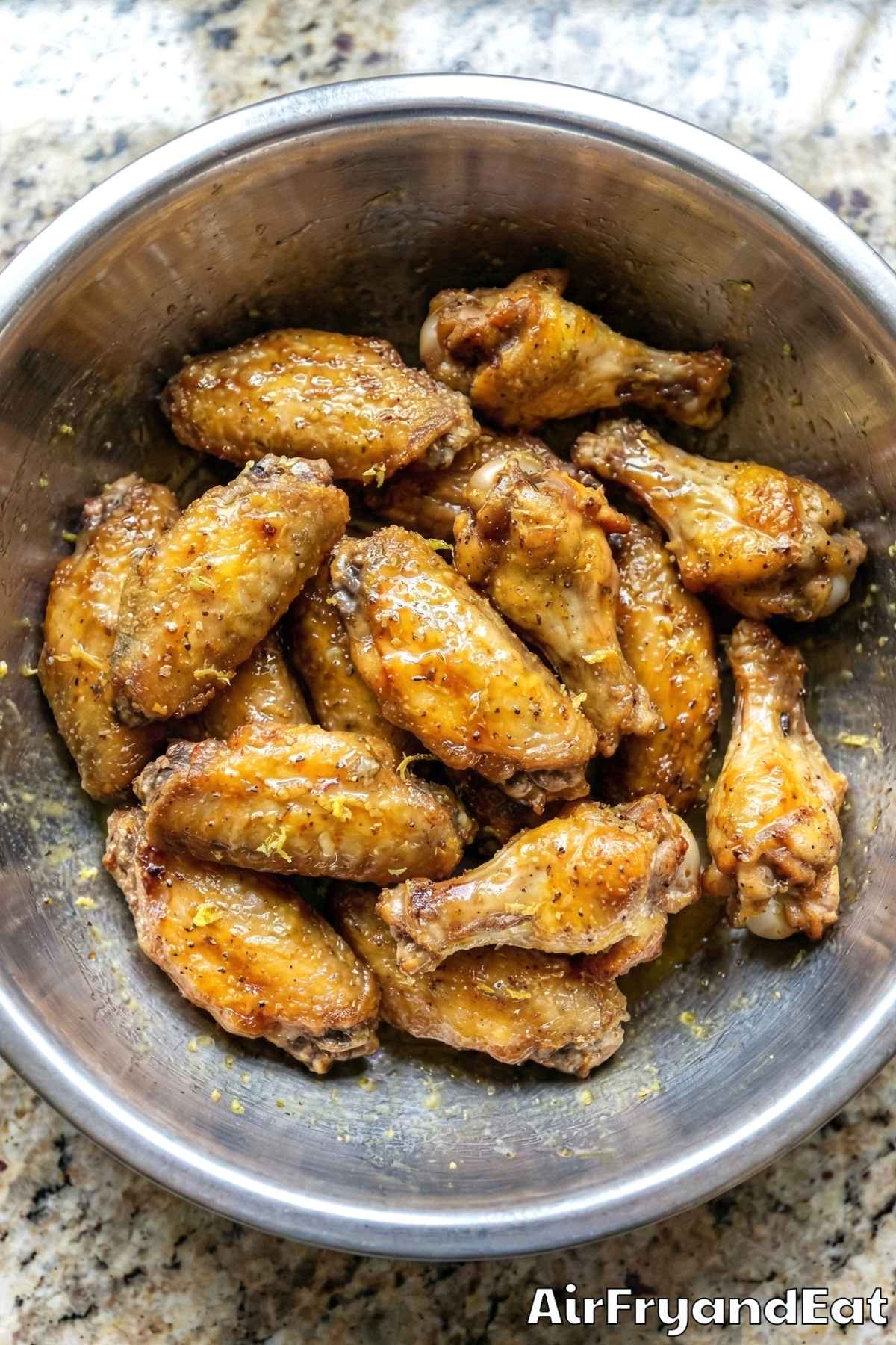 Air Fryer Honey Lemon Pepper Wings Step 5