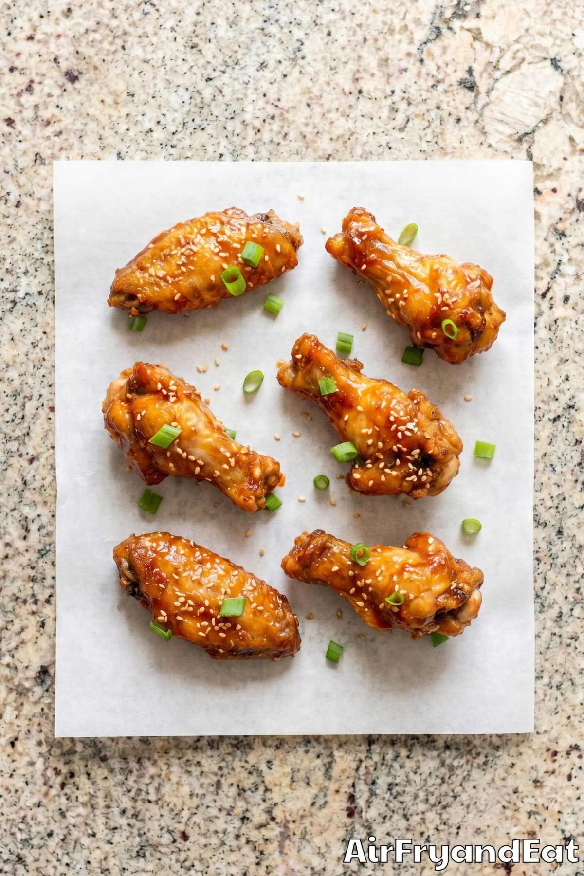 easy air fryer honey sriracha wings