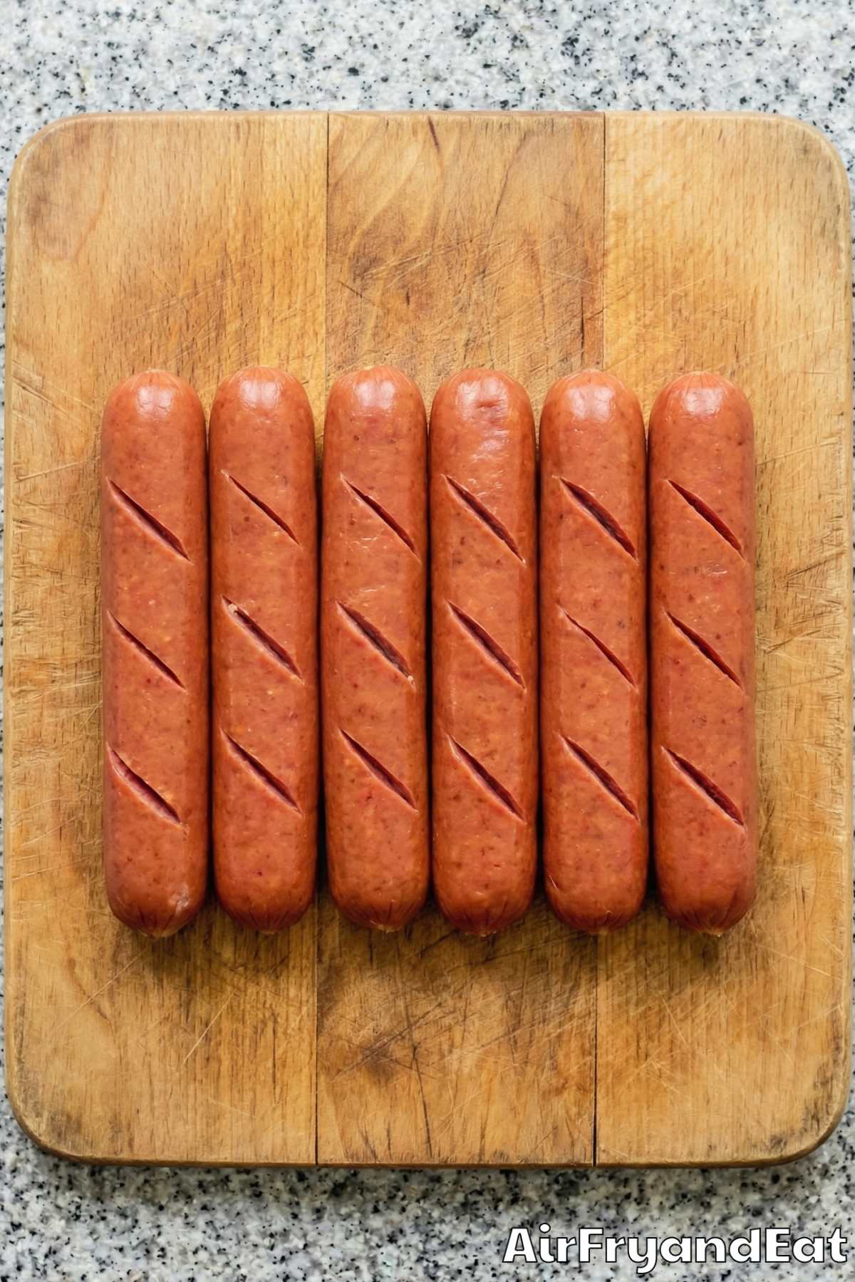 Air Fryer Hot Dogs Step 1