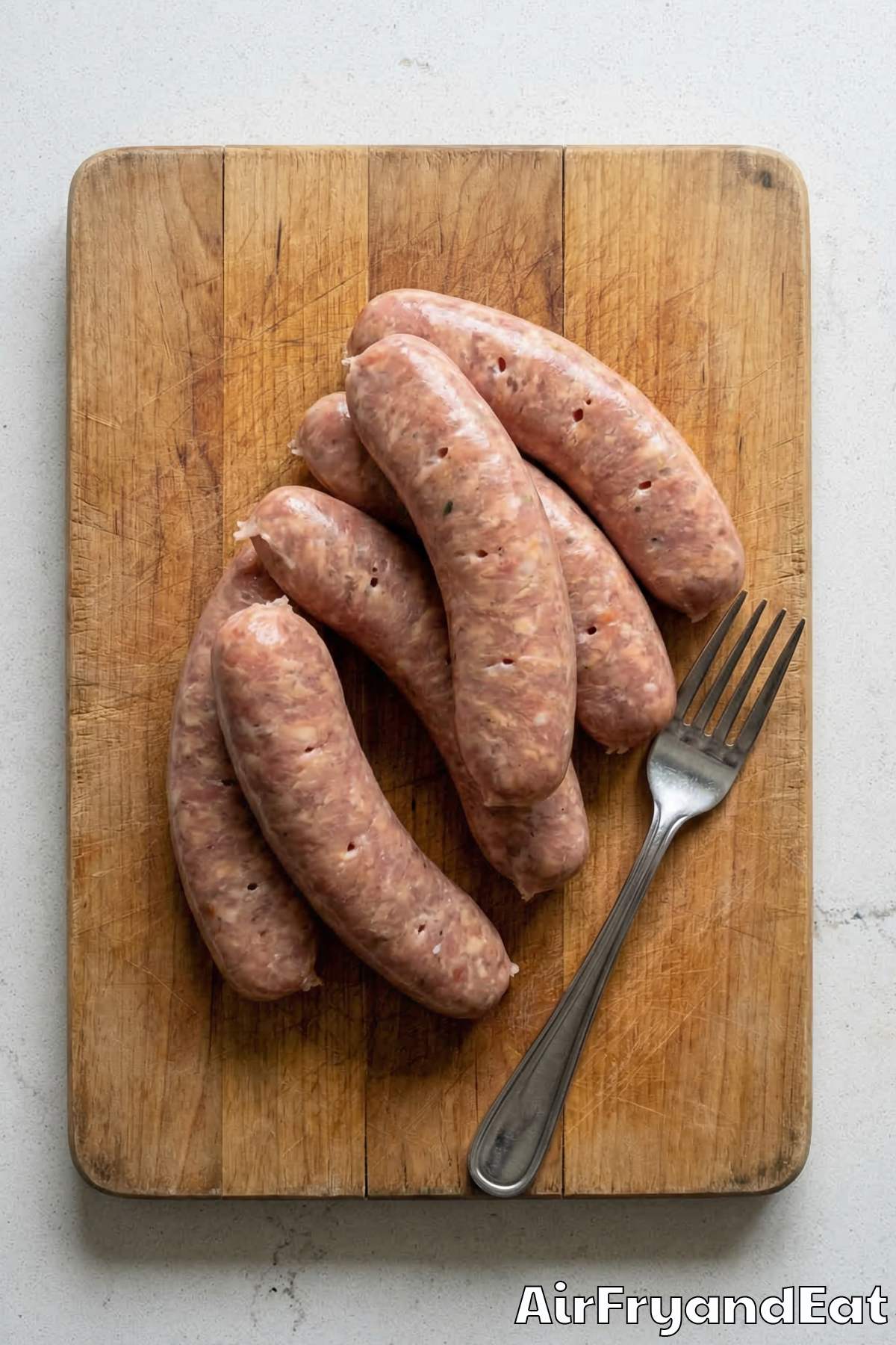 Air Fryer Italian Sausage & Peppers Step 1
