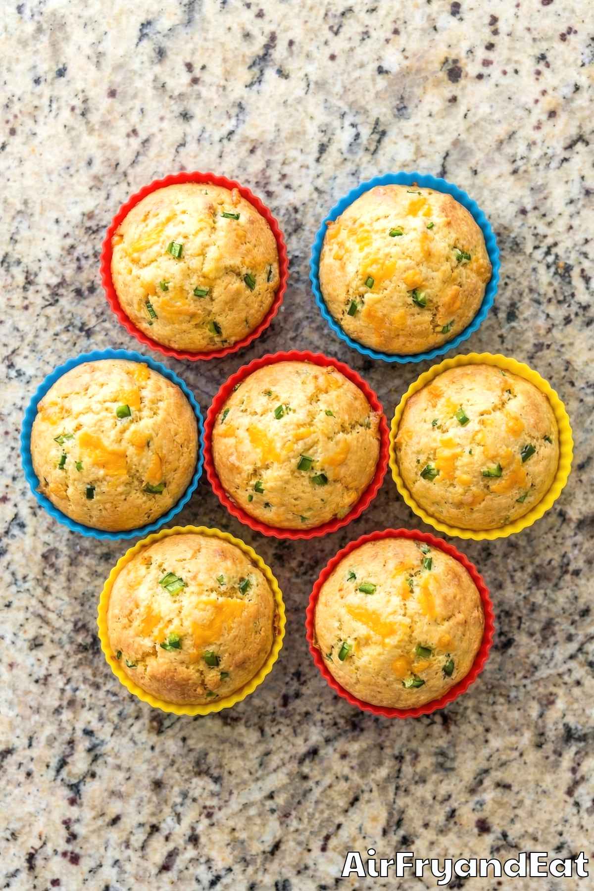 Hearty jalapeno cheddar cornbread muffins