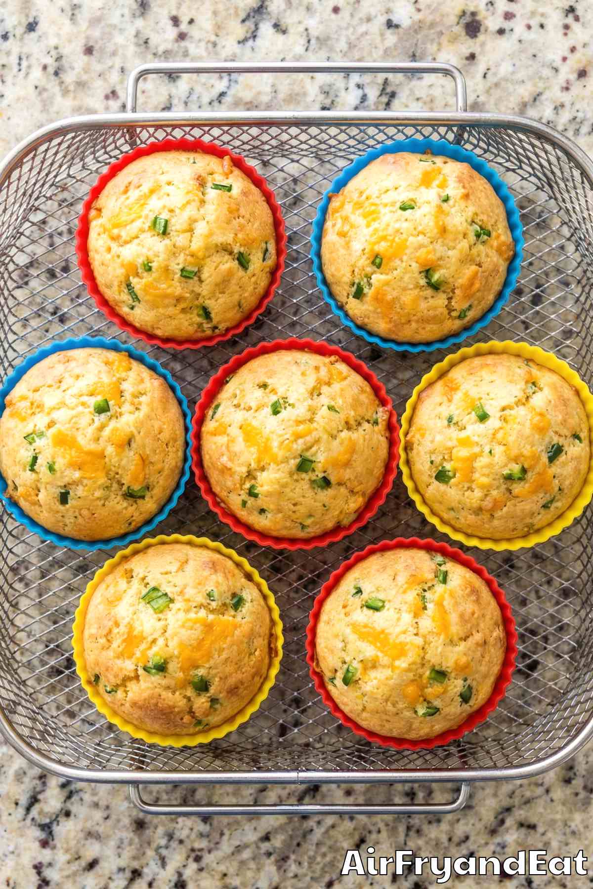 Tender jalapeno cheddar cornbread muffins