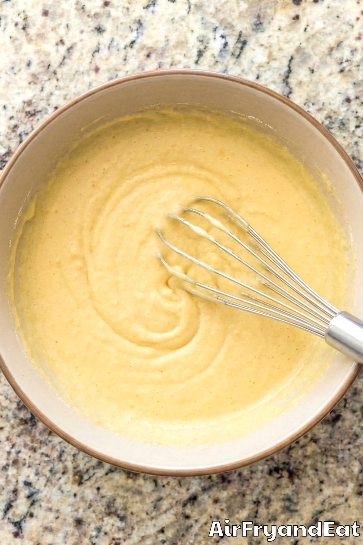 Air Fryer Jalapeno Cheddar Cornbread Muffins Step 2