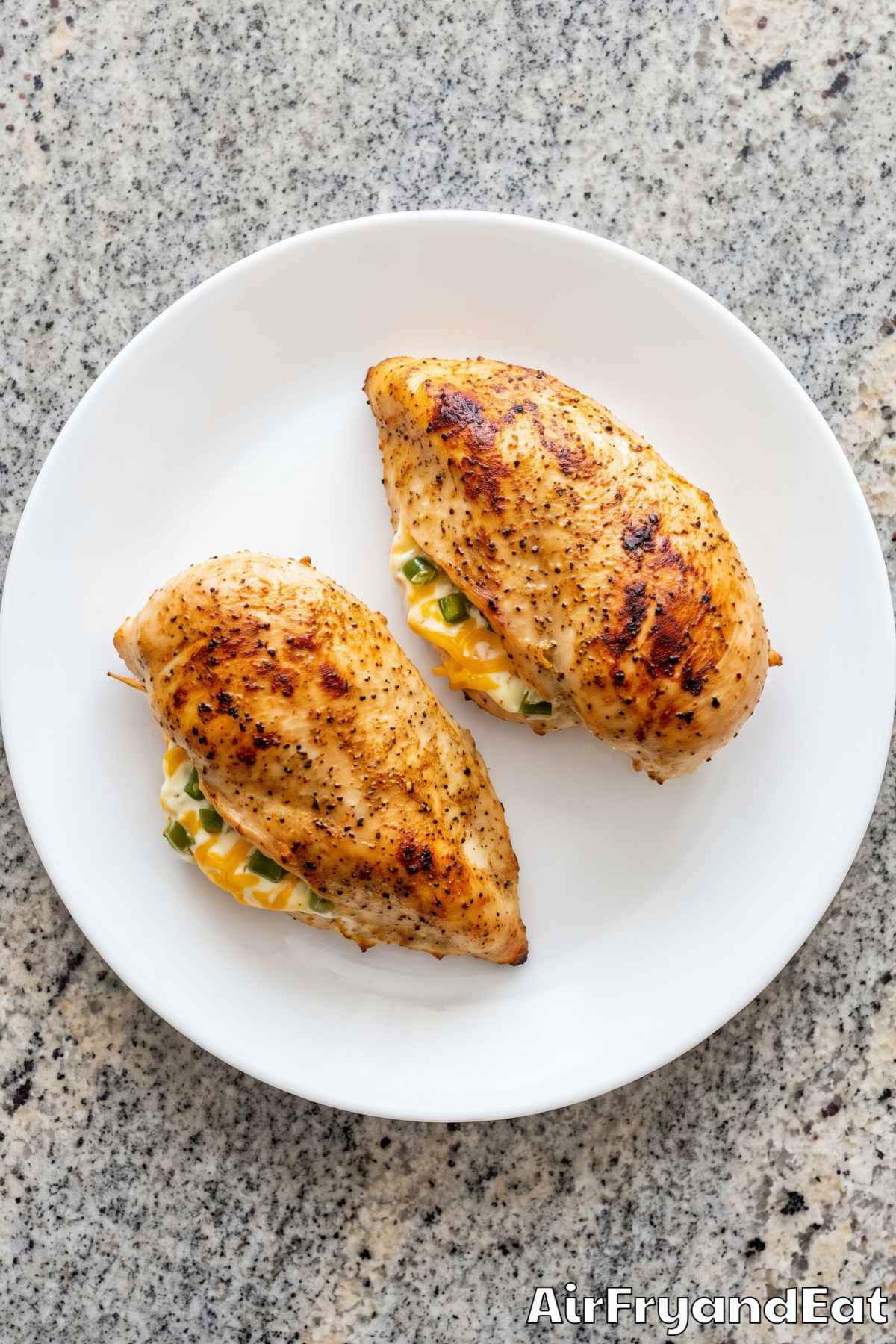 Creamy stuffed chicken with jalapeno