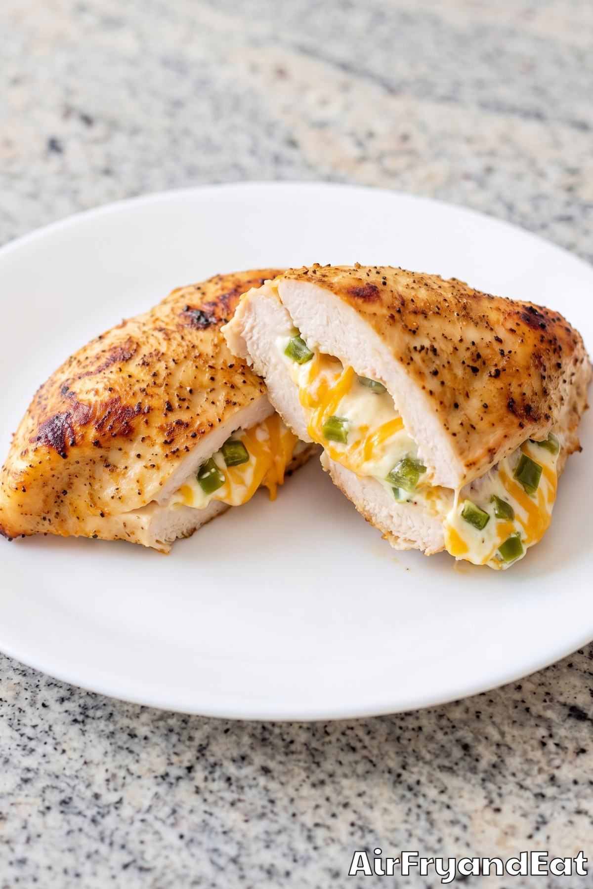 Air fryer jalapeno popper stuffed chicken