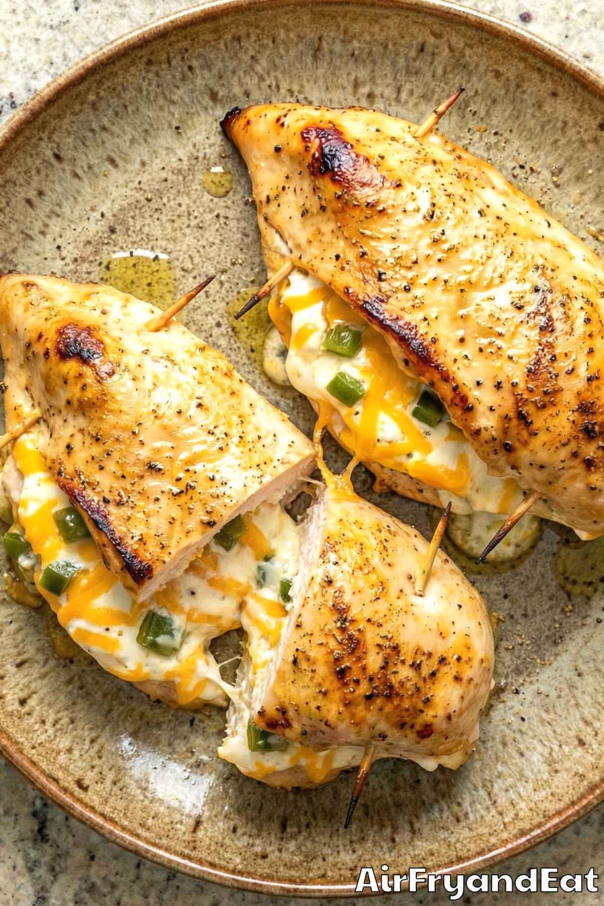 Cheesy jalapeno popper stuffed chicken breasts