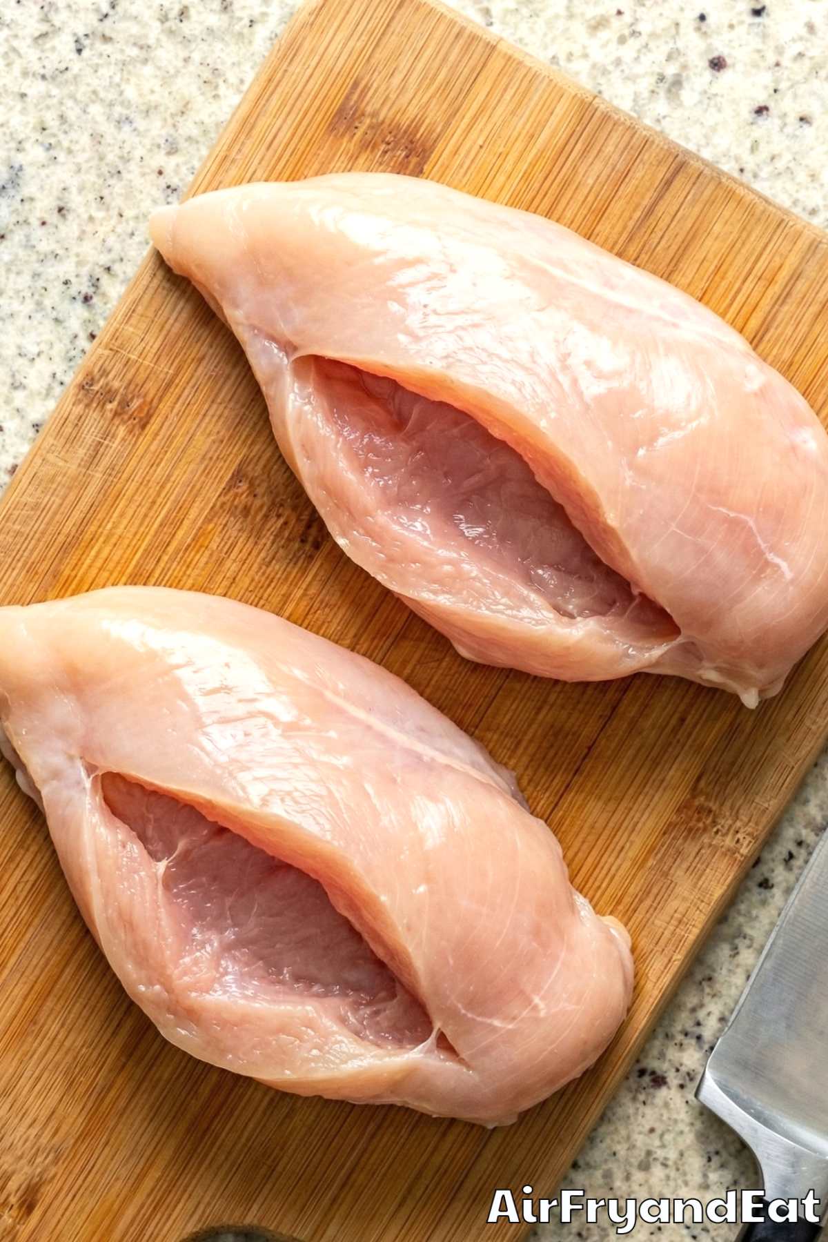 Air Fryer Jalapeno Popper Stuffed Chicken Breasts Step 1