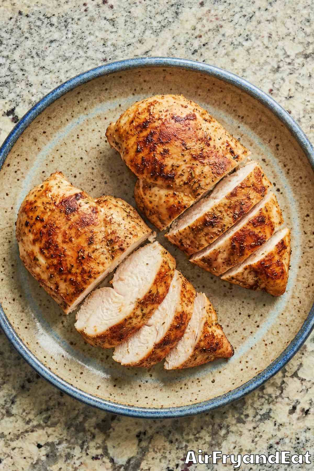 Perfect air fryer juicy chicken breast
