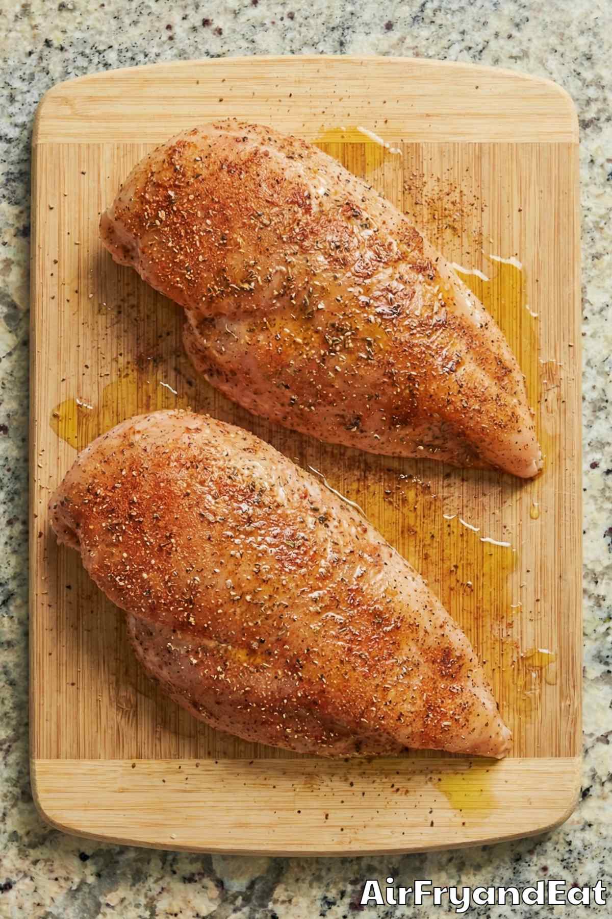 Air Fryer Juicy Chicken Breast Step 2