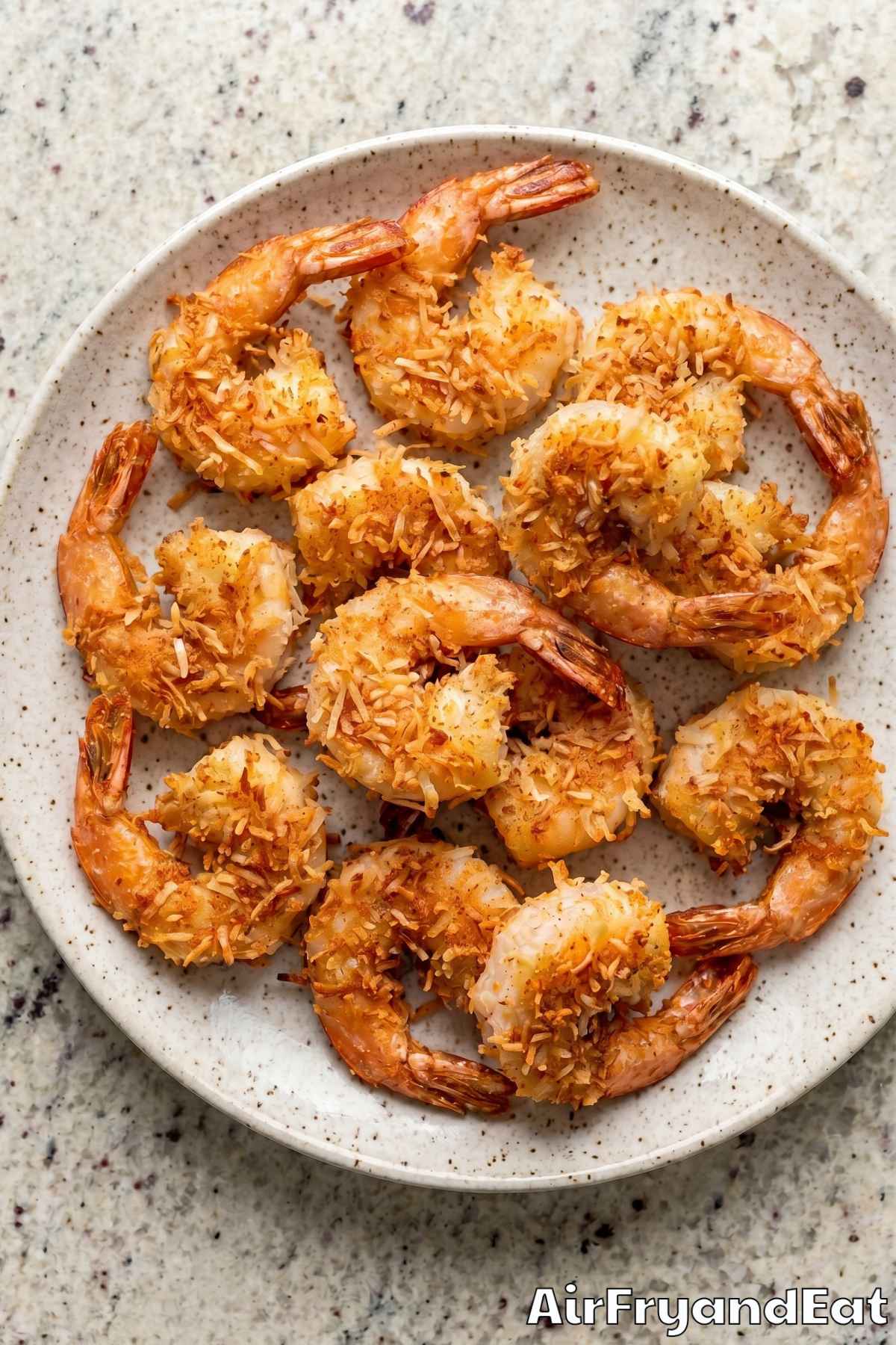 Light air fryer keto coconut shrimp