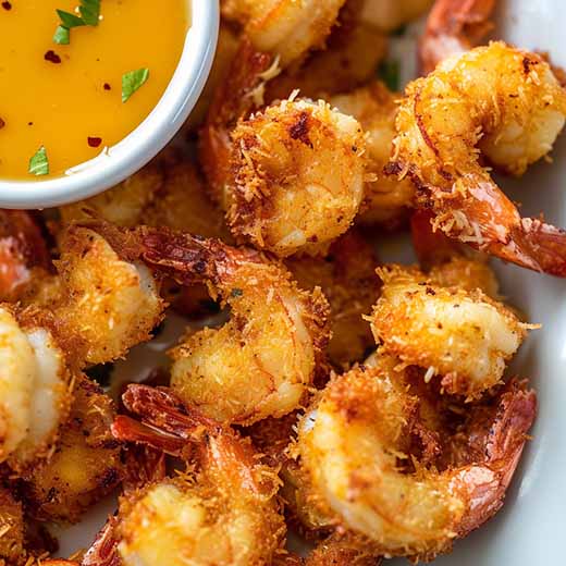 Air Fryer Keto Coconut Shrimp Best Recipe (Easy) AirFryAndEat