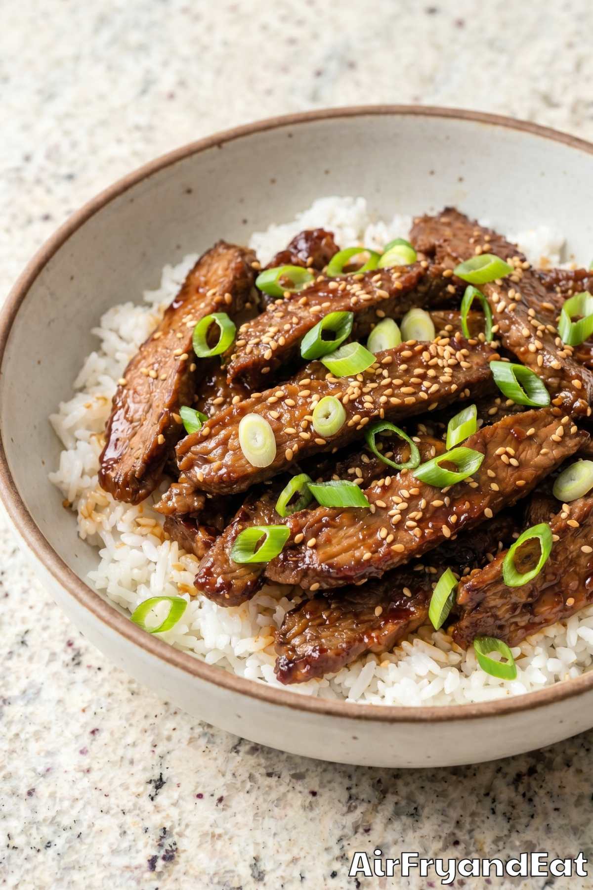 hearty korean bbq beef dinner bowl