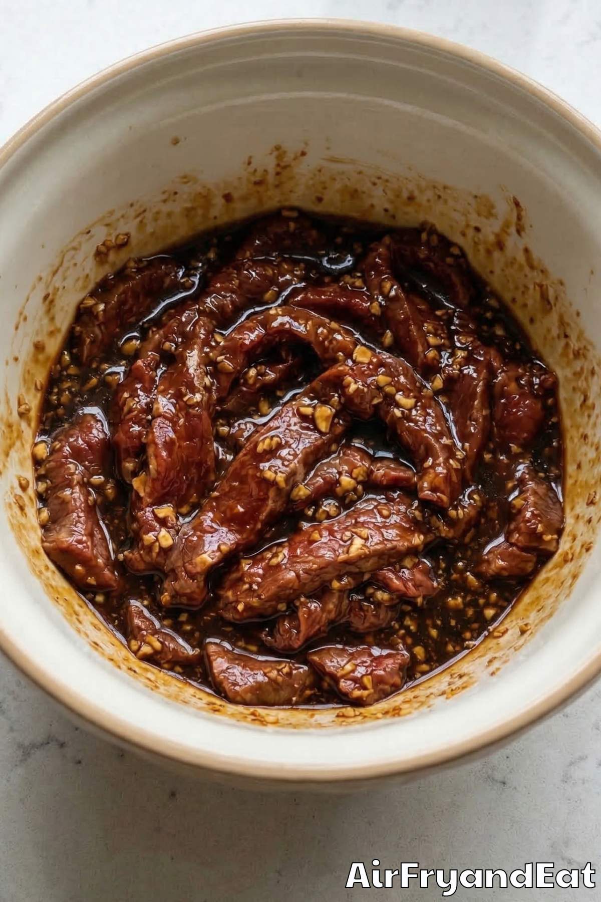 Air Fryer Korean BBQ Beef Bowls Step 2