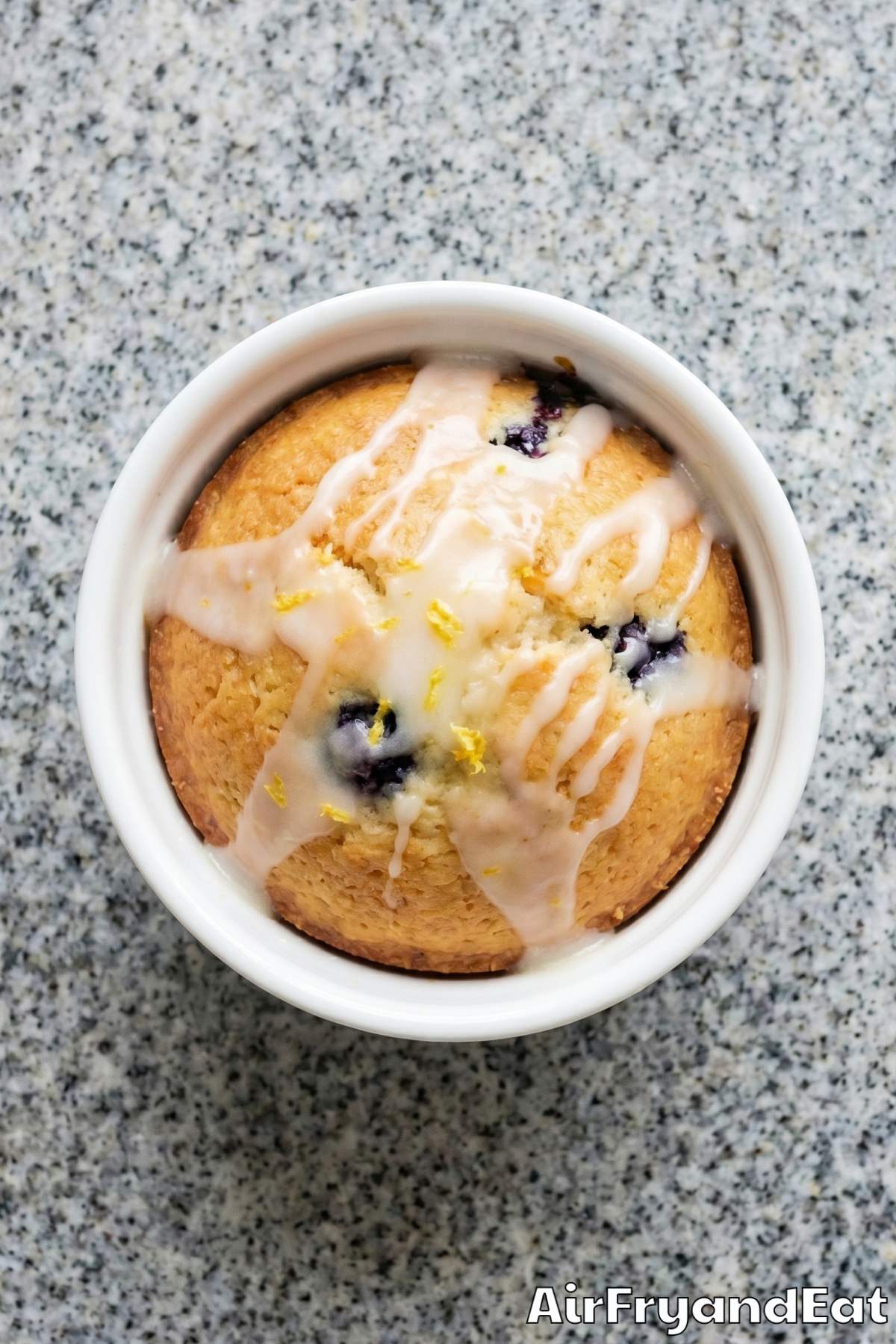 moist lemon blueberry mini cakes