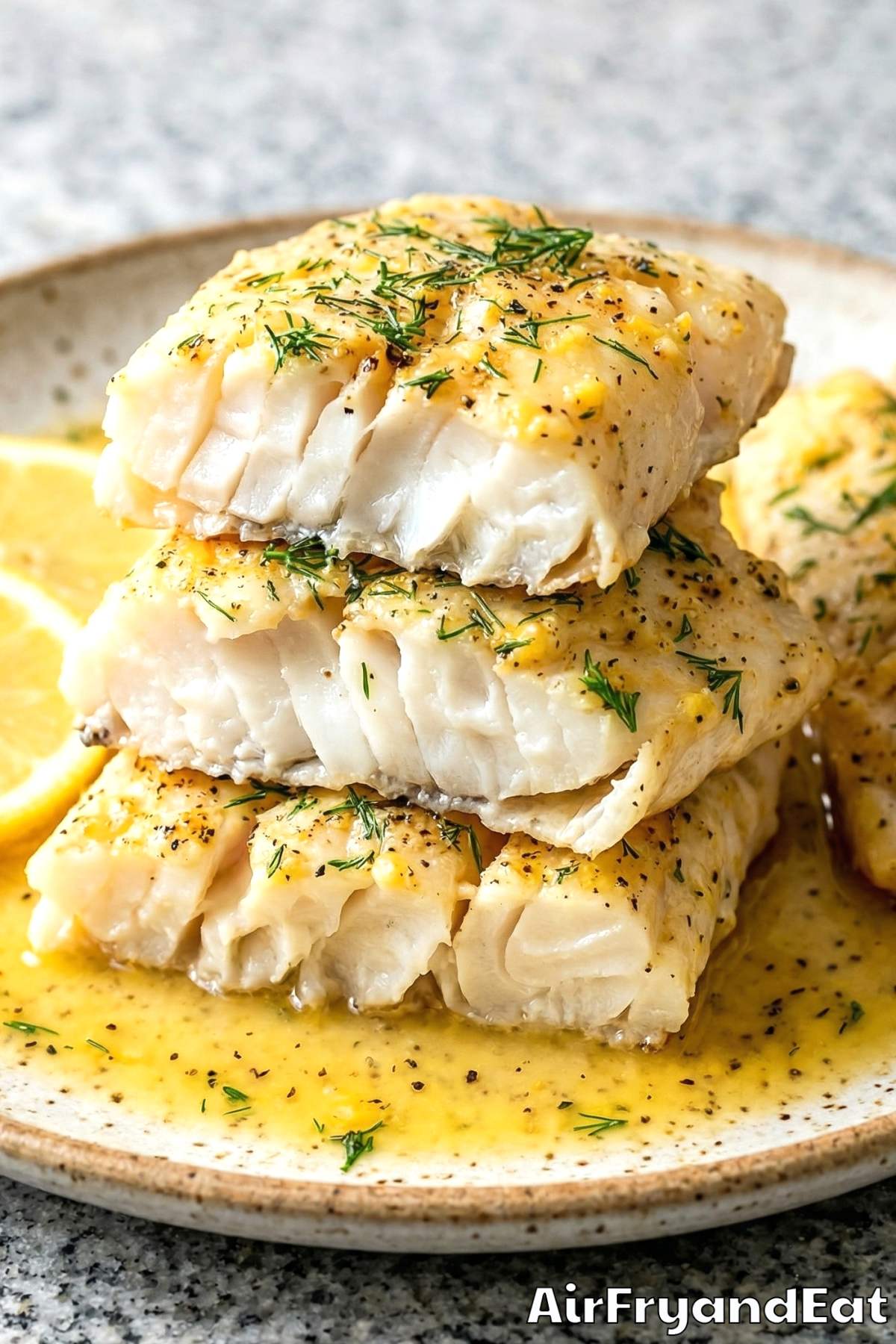 Zesty air fryer lemon butter cod recipe