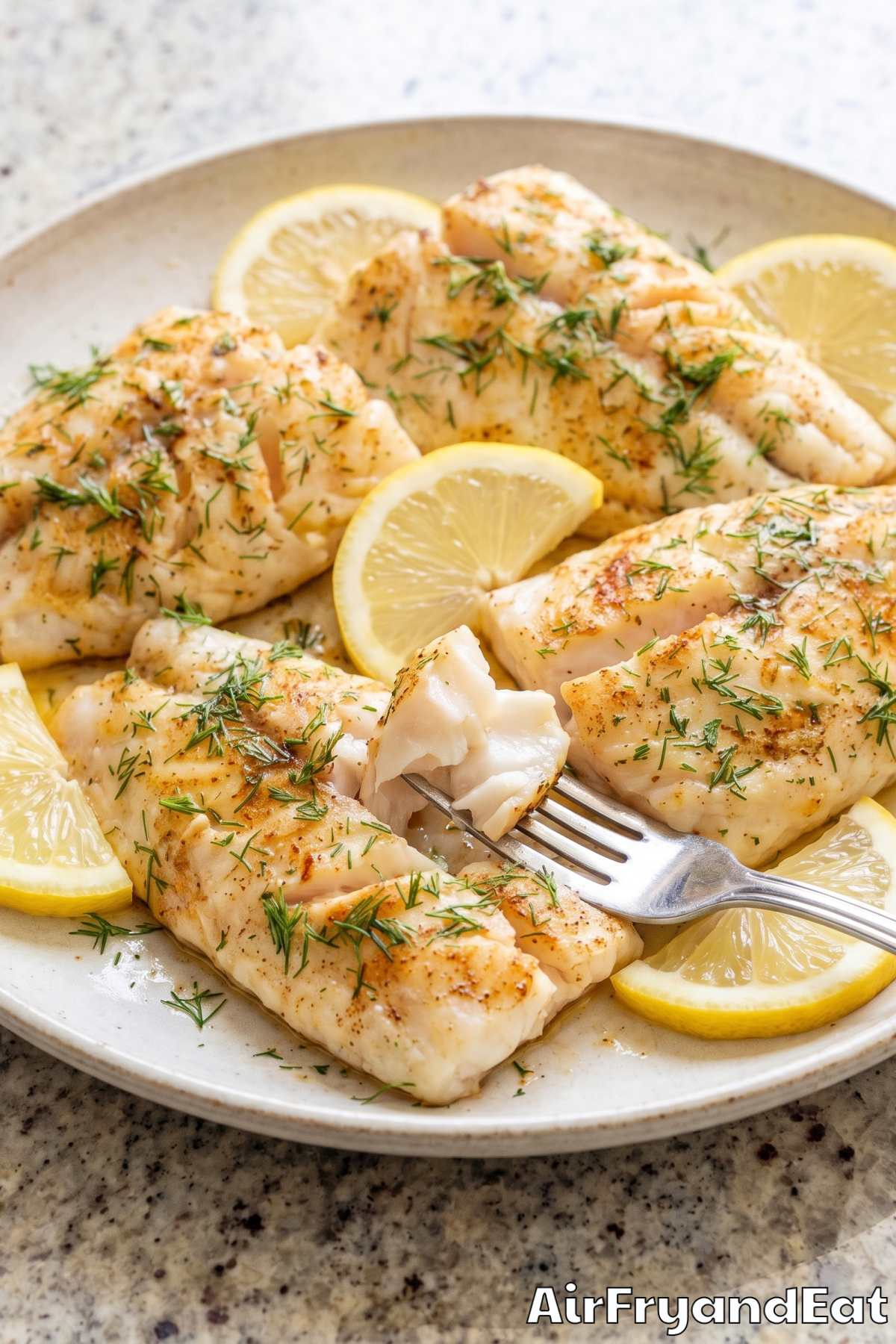 Light air fryer lemon butter cod