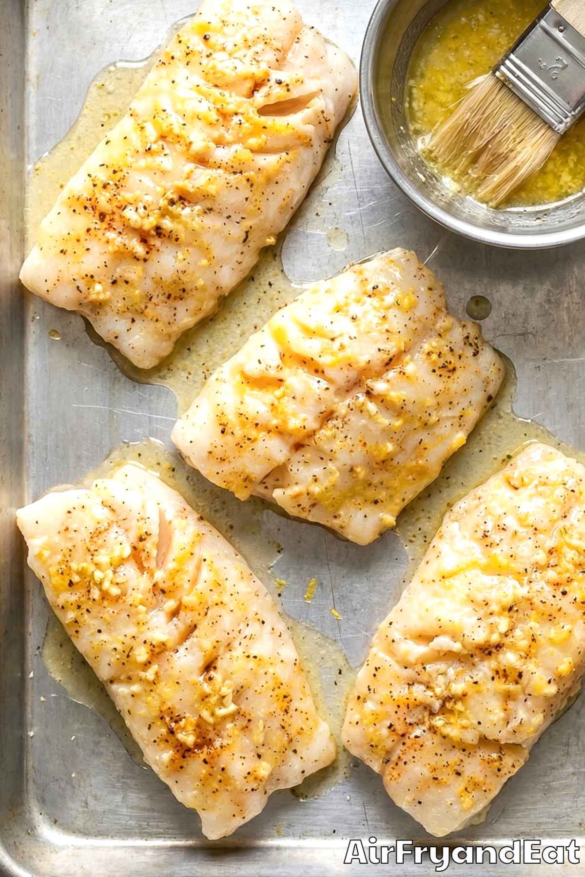 Air Fryer Lemon Butter Cod Step 2