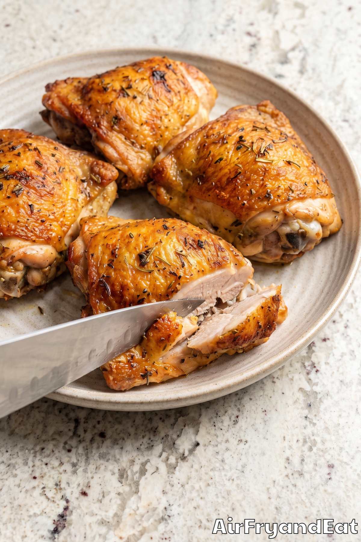 Golden lemon herb roasted chicken