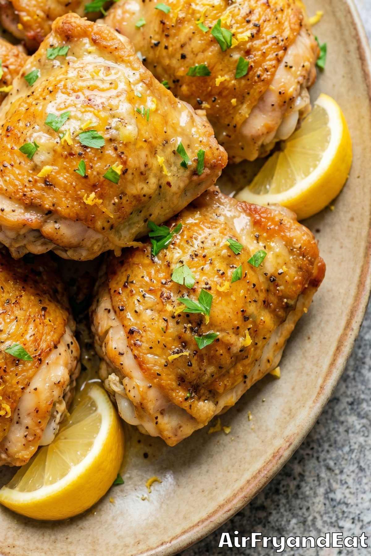 seasoned air fryer lemon pepper chicken