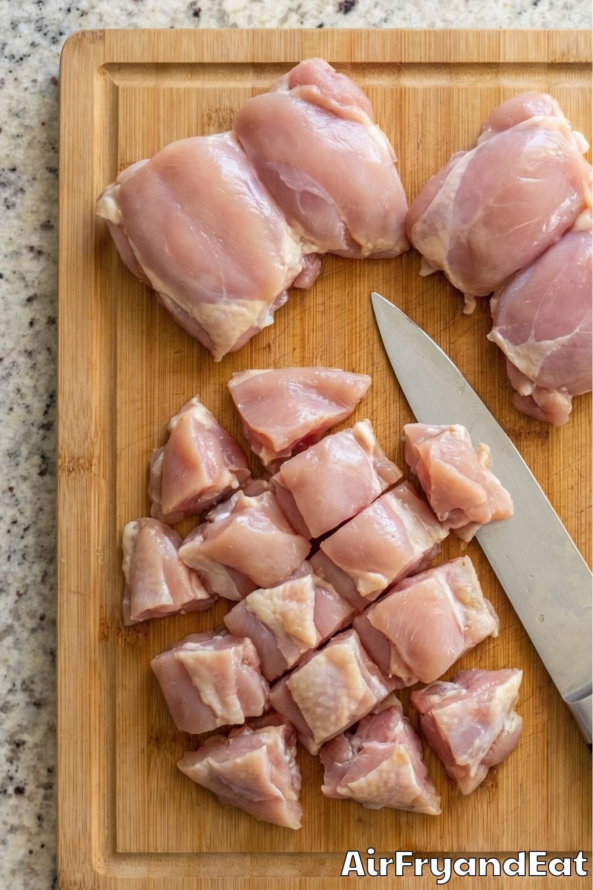 Air Fryer Lemon Pepper Chicken Skewers Step 1