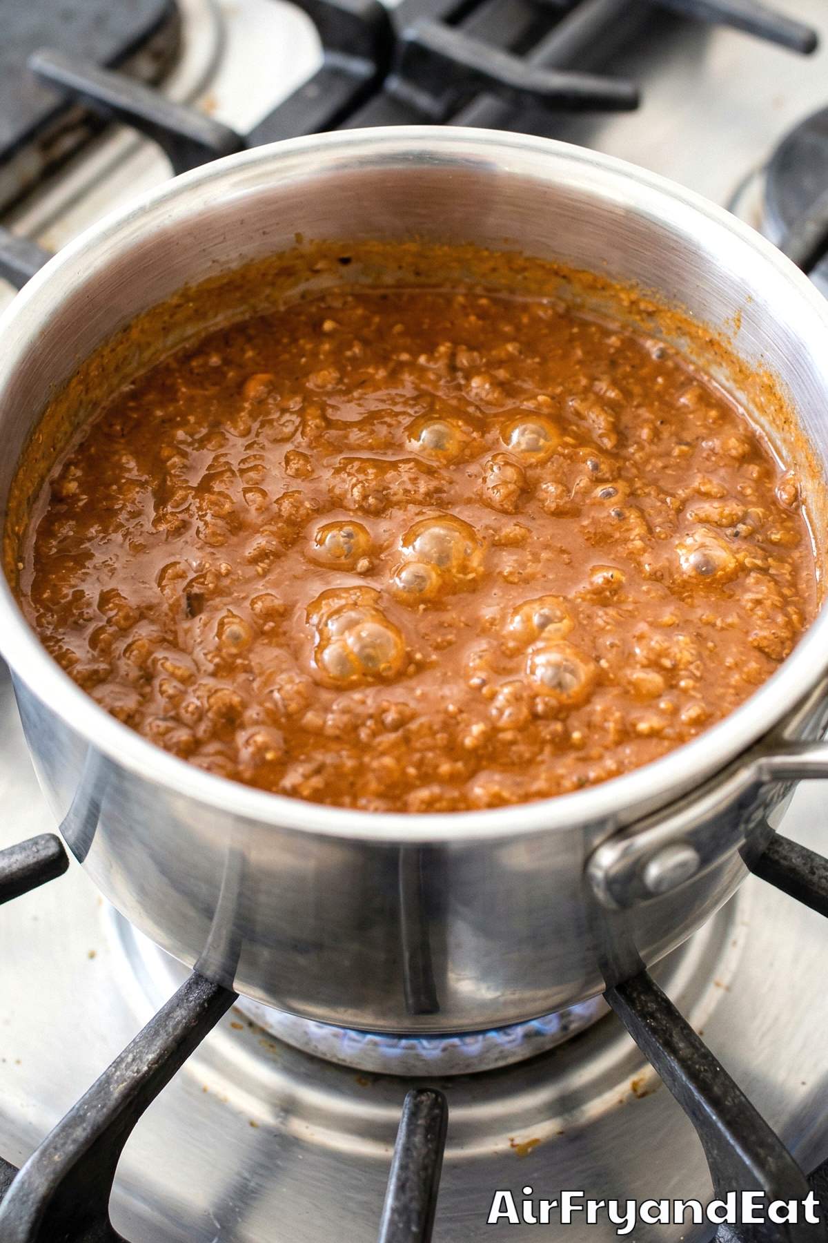 Air Fryer Loaded Chili Cheese Fries Step 2