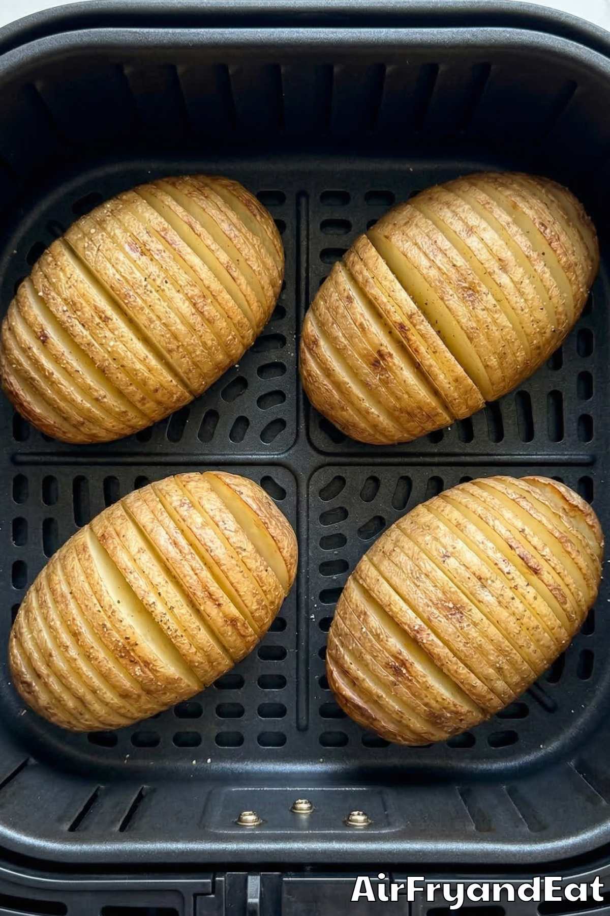 Air Fryer Loaded Hasselback Potatoes Step 3