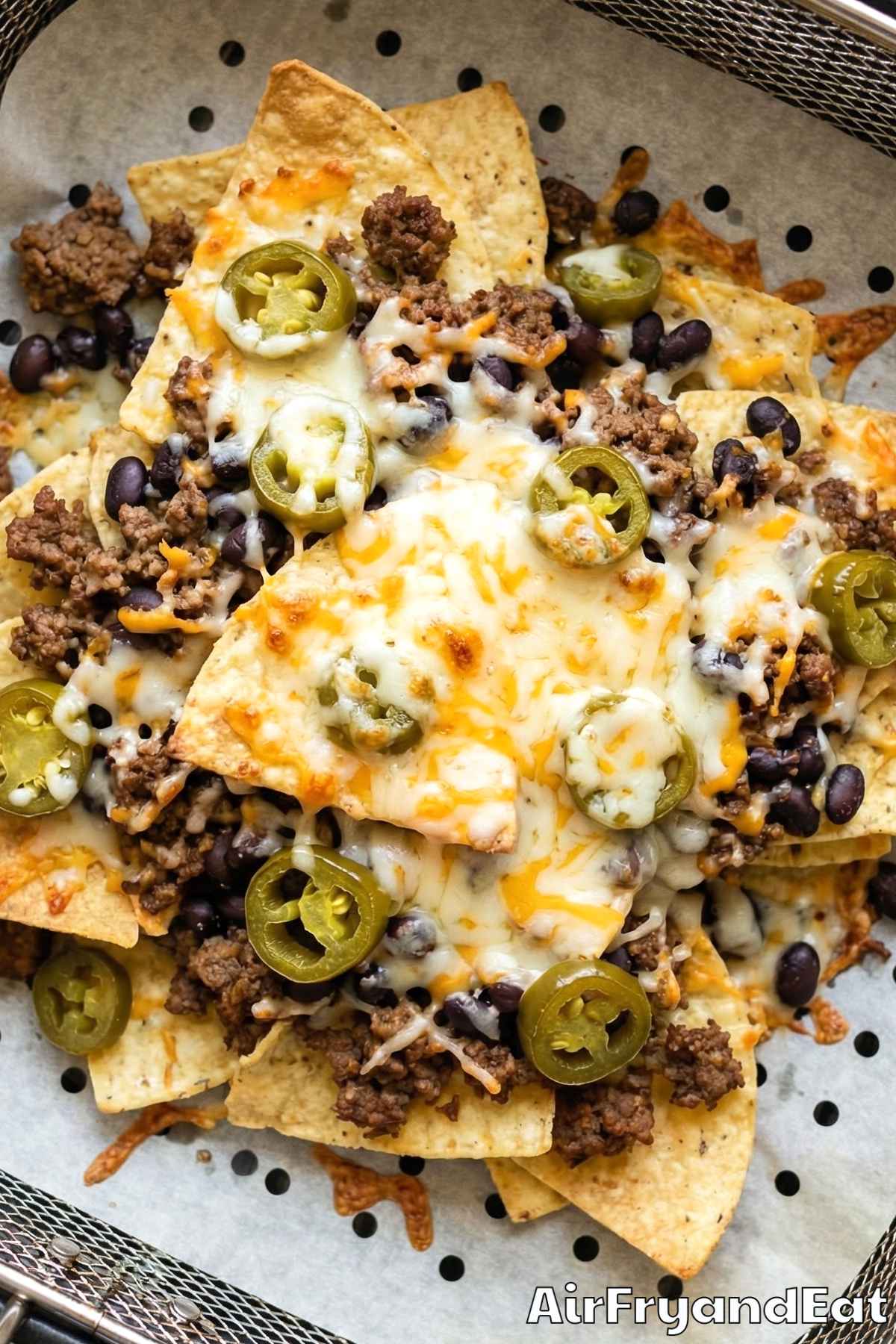 Air Fryer Loaded Nachos Step 3