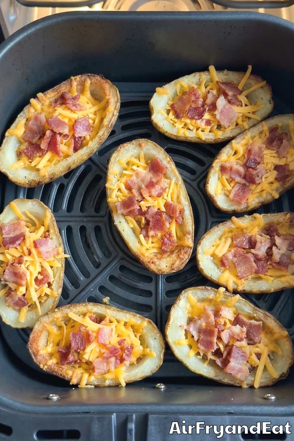Air Fryer Loaded Potato Skins Step 4