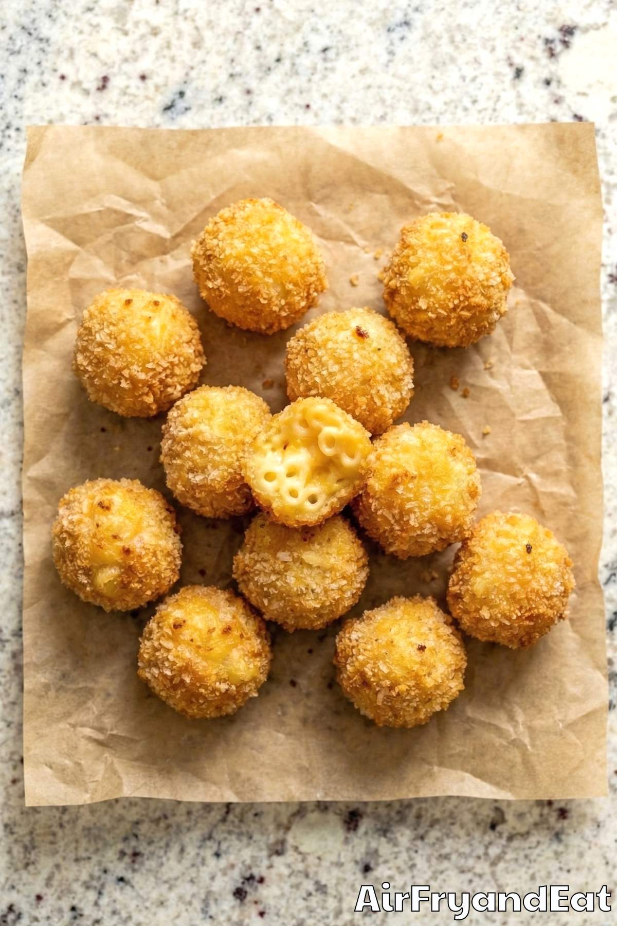 Irresistible air fryer mac and cheese bites