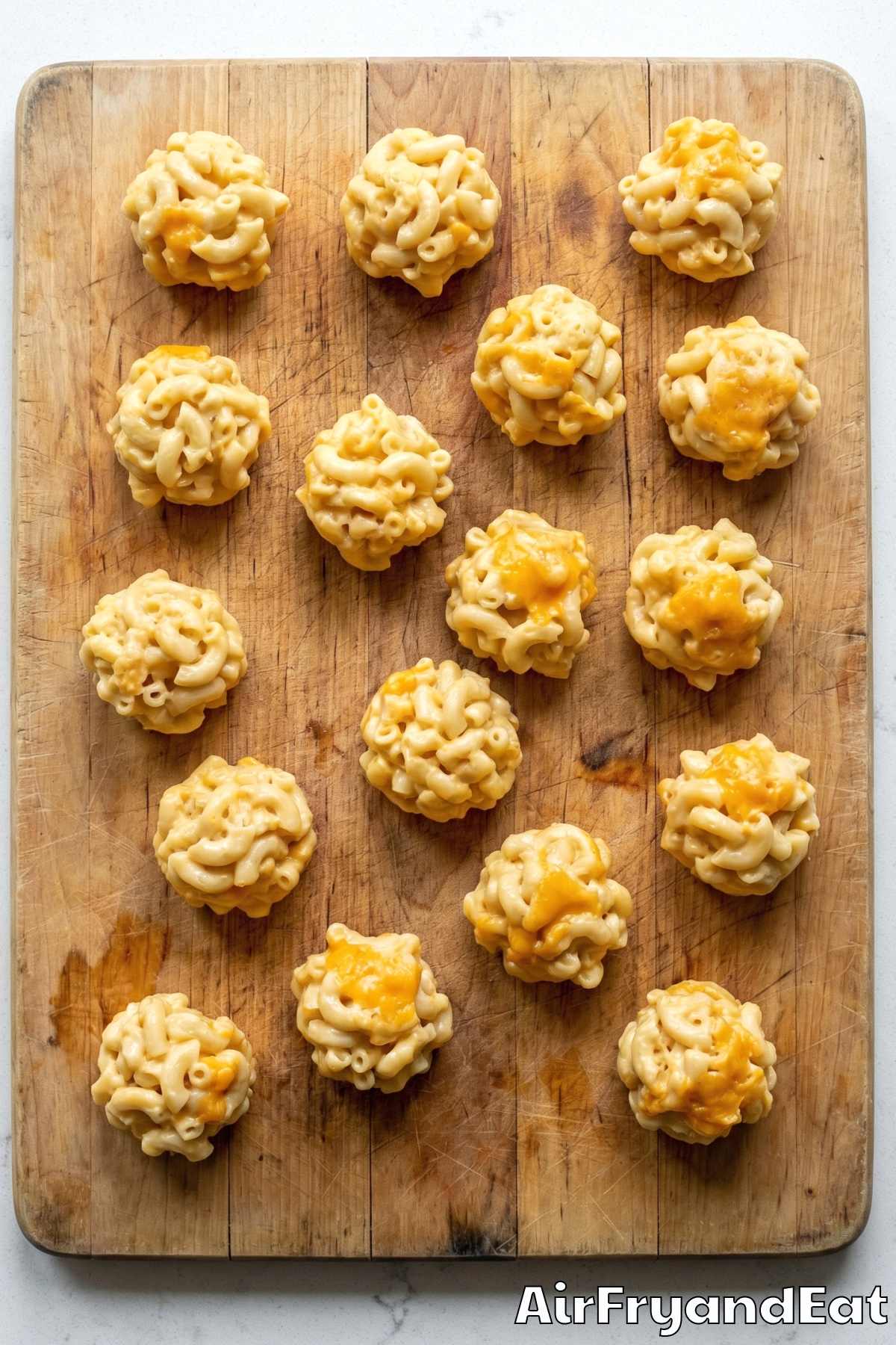 Air Fryer Mac & Cheese Bites Step 1