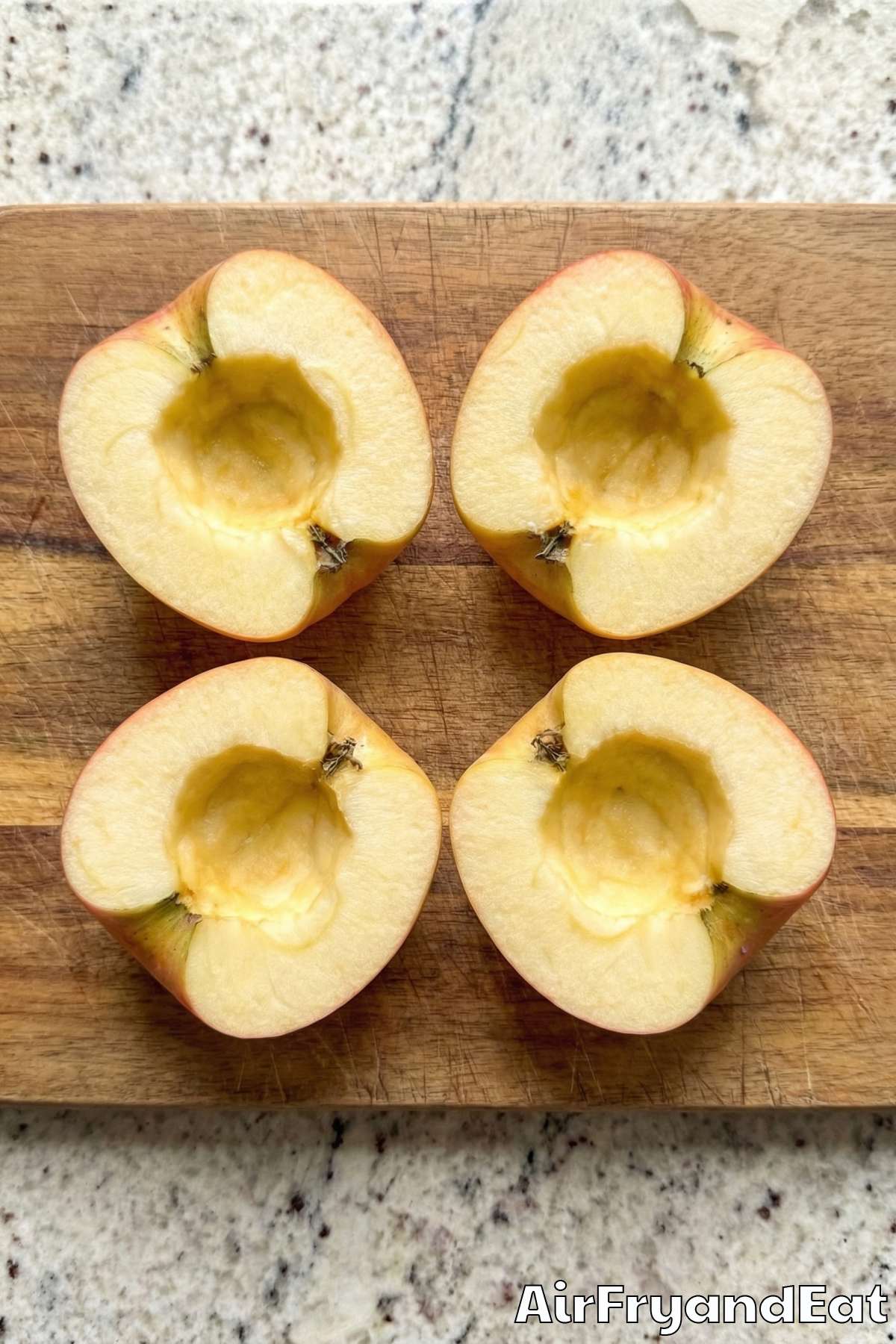 Air Fryer Maple Pecan Baked Apples Step 1