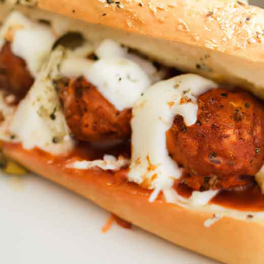 air fryer meatball sub