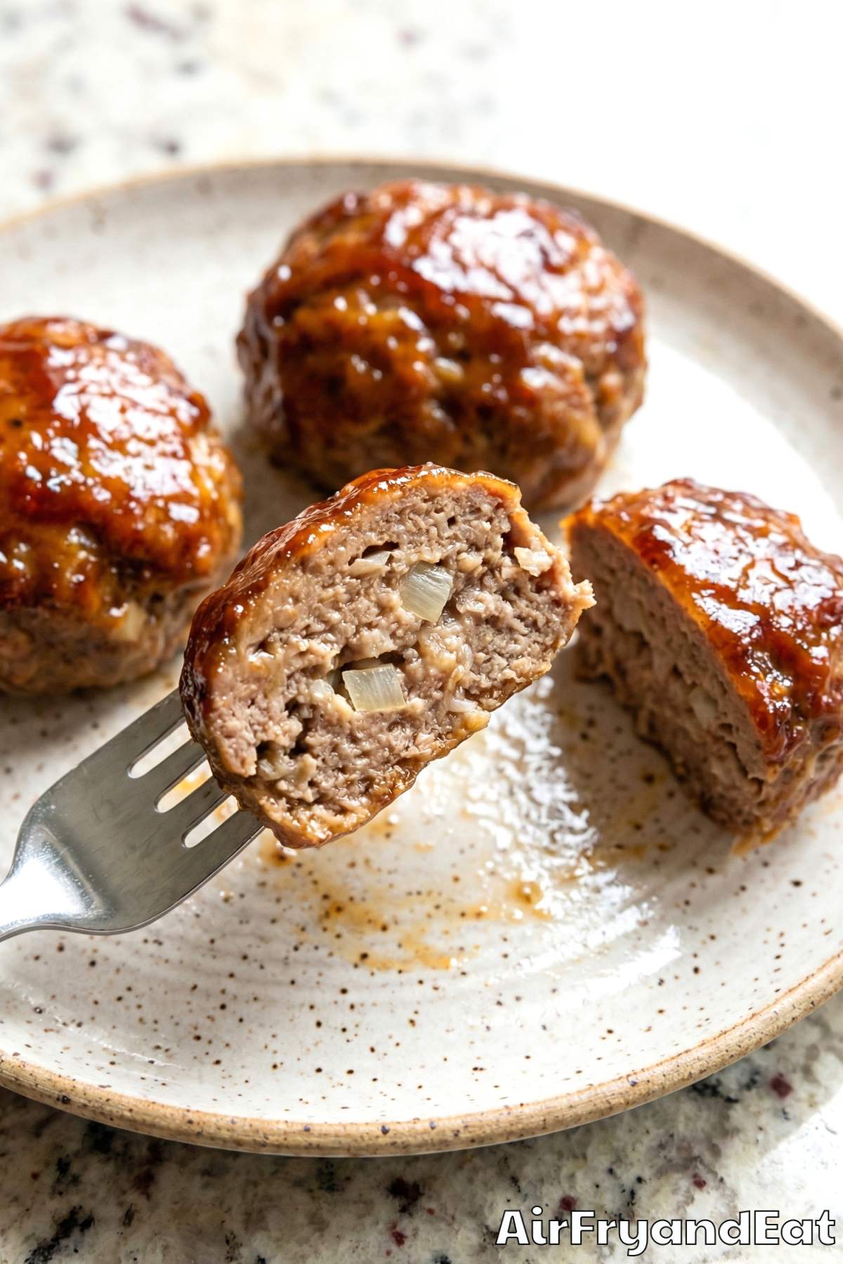 Flavorful air fryer meatloaf minis served warm