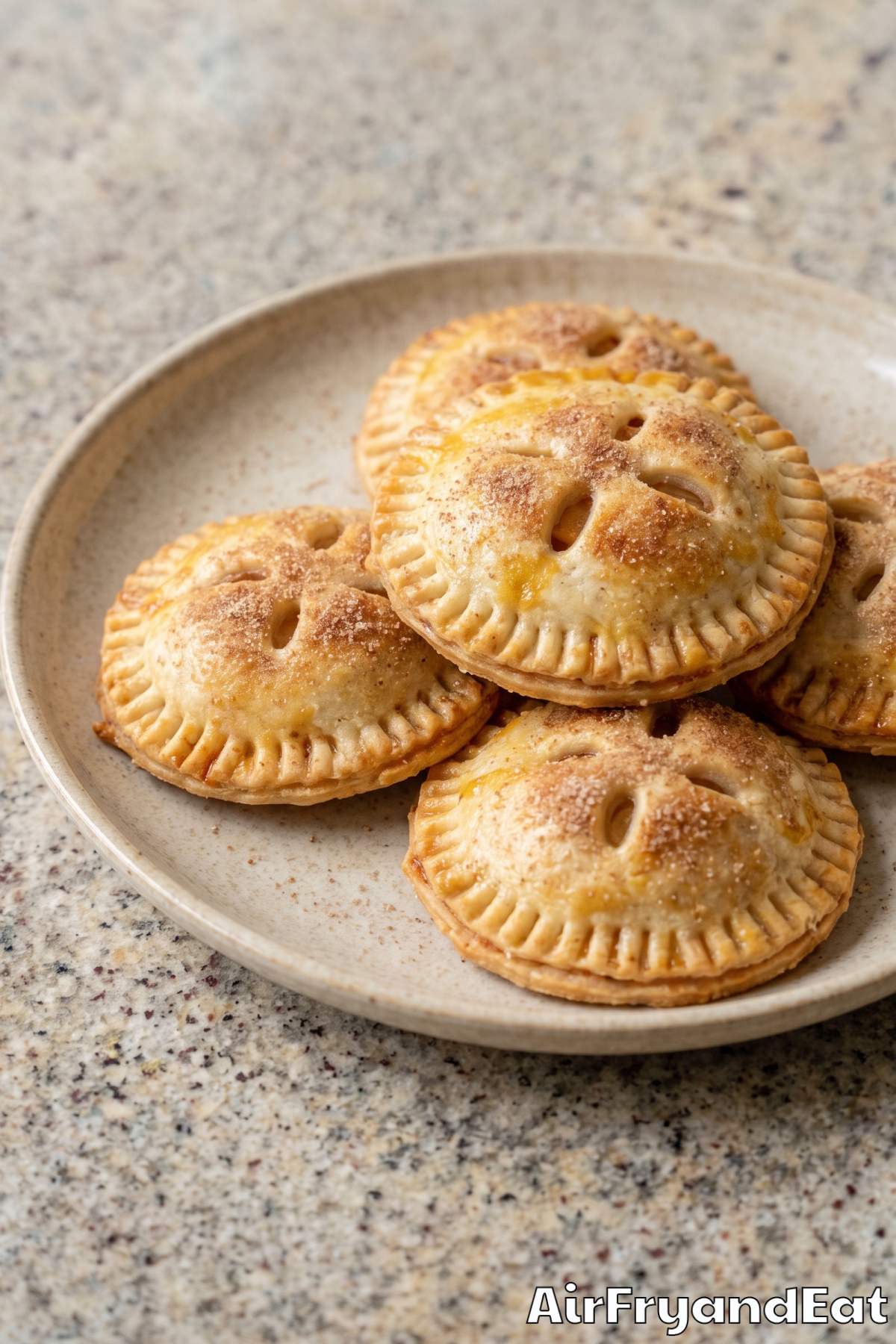 Crispy air fryer apple pies