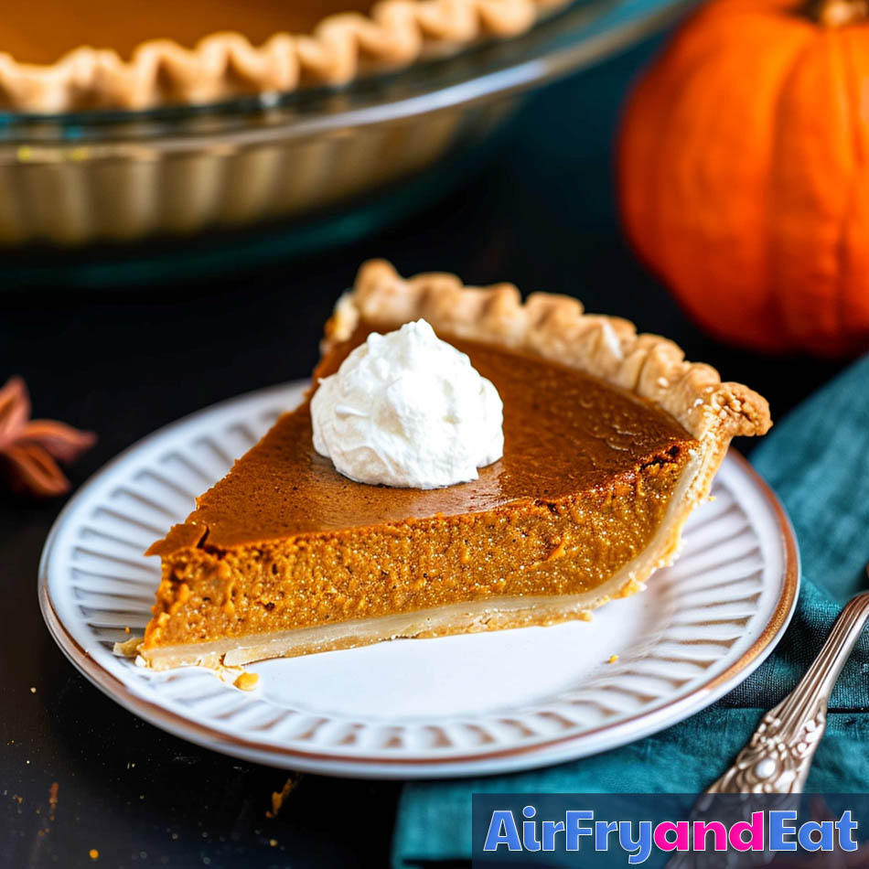 air fryer mini pumpkin pie 