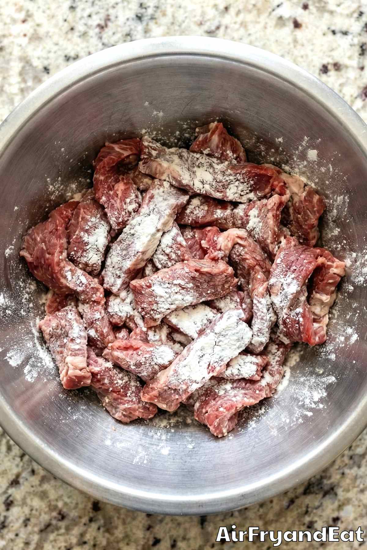 Air Fryer Mongolian Beef Step 1