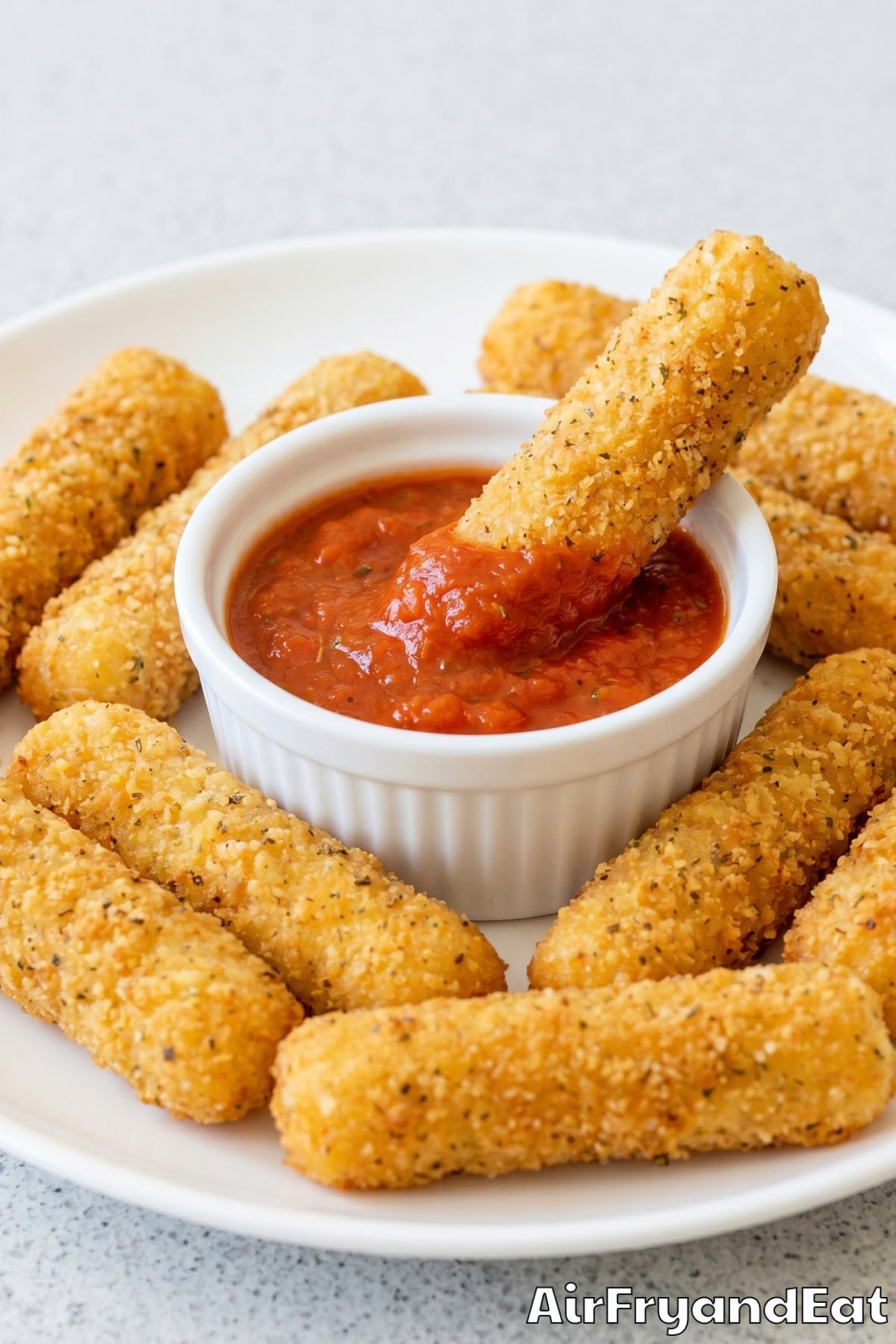 perfect air fryer mozzarella sticks