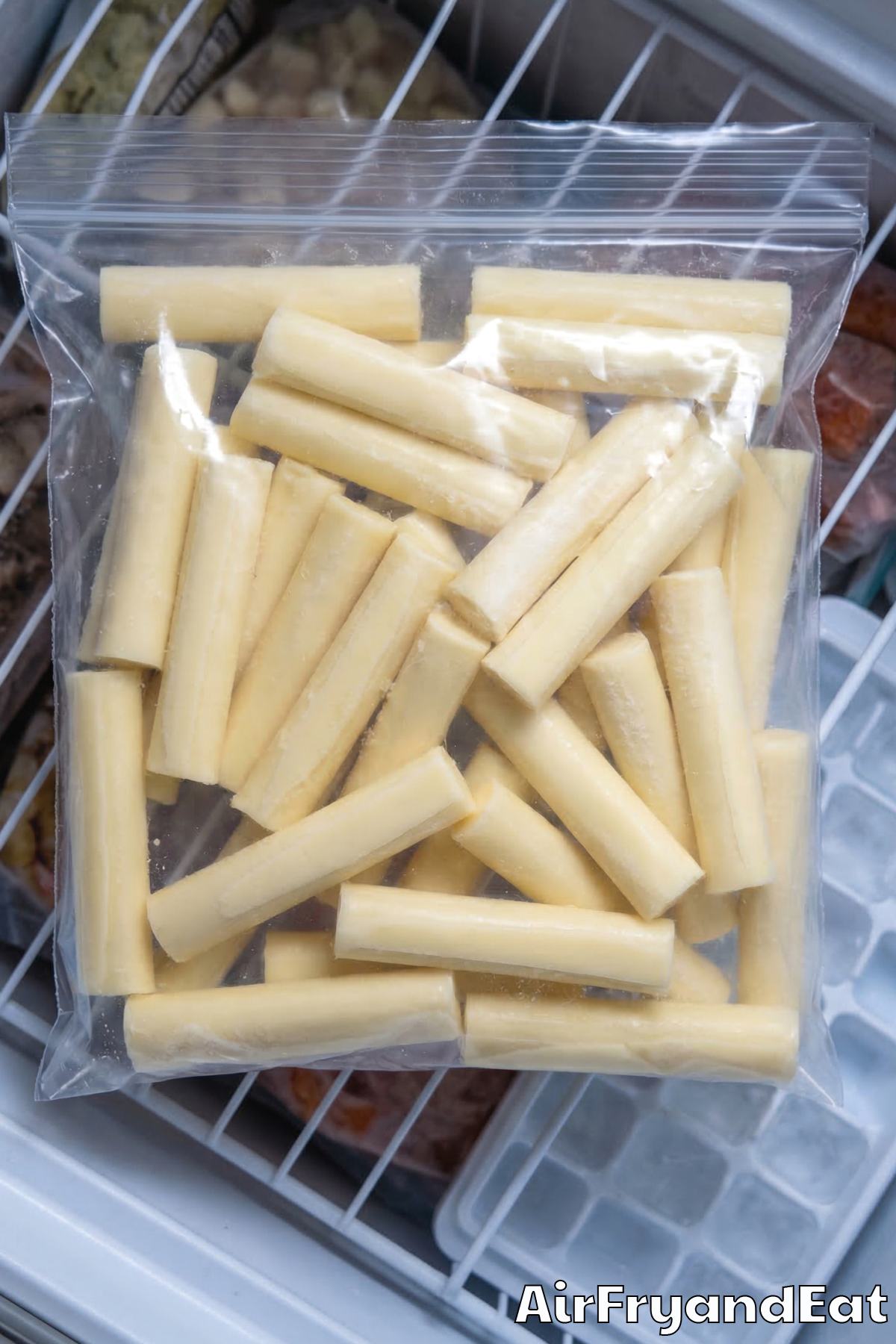 Air Fryer Mozzarella Sticks Step 1