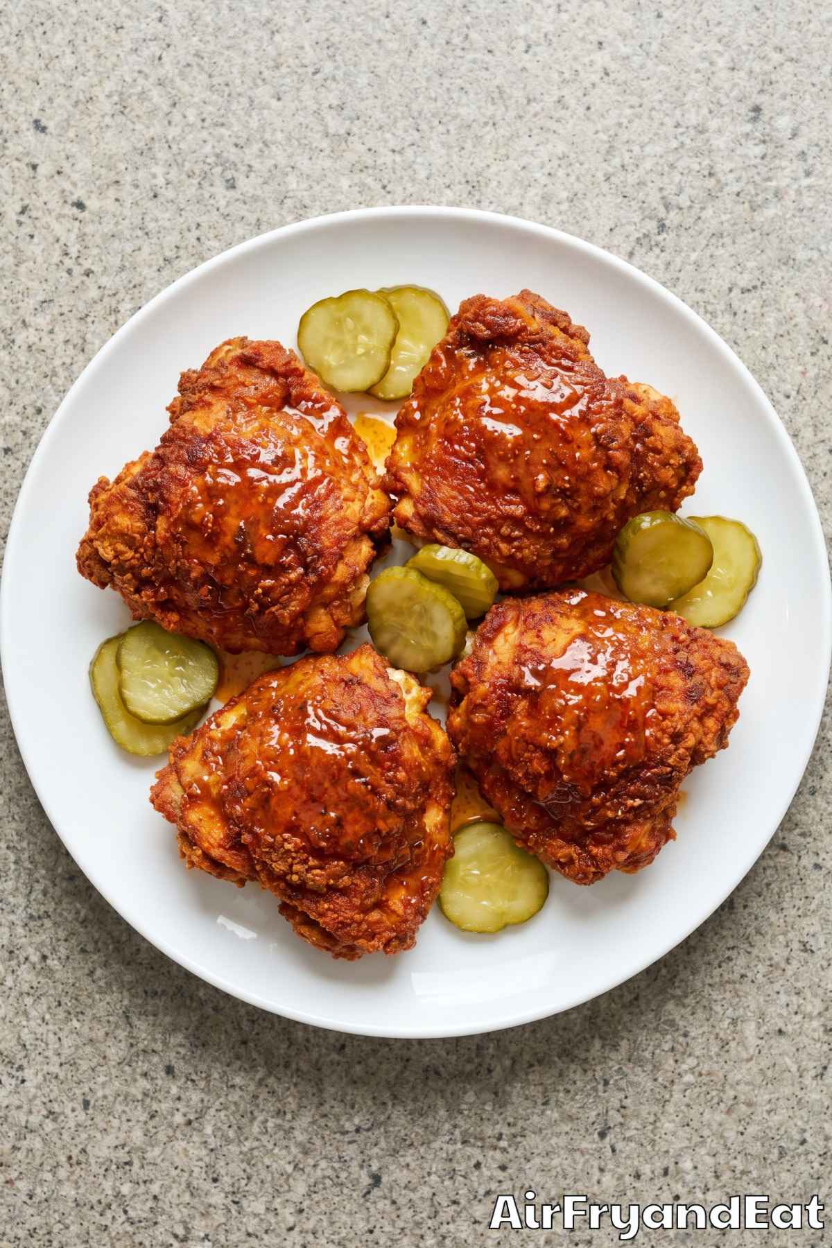 spicy golden nashville hot chicken thighs