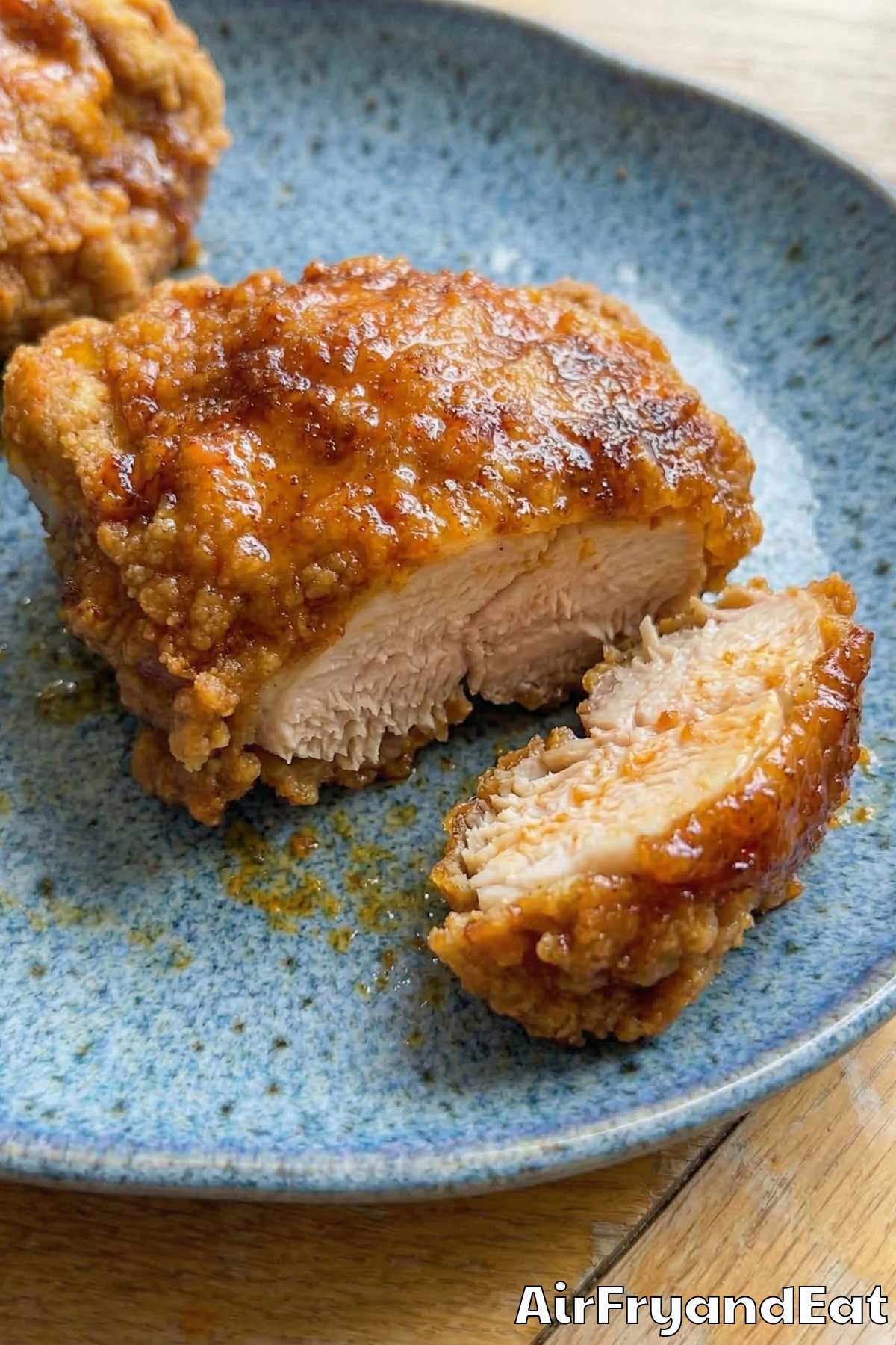 Easy air fryer Nashville hot chicken thighs
