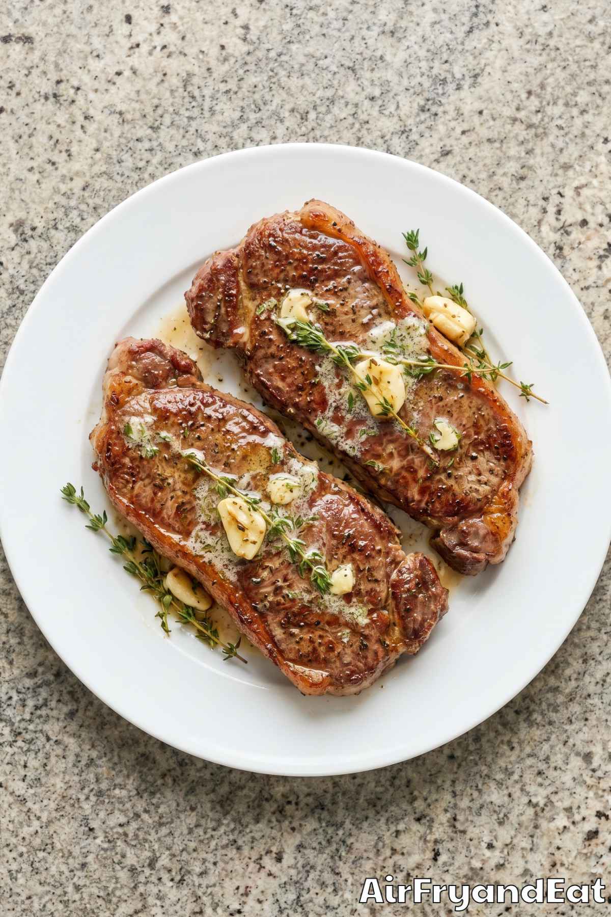 Mouthwatering air fryer New York strip