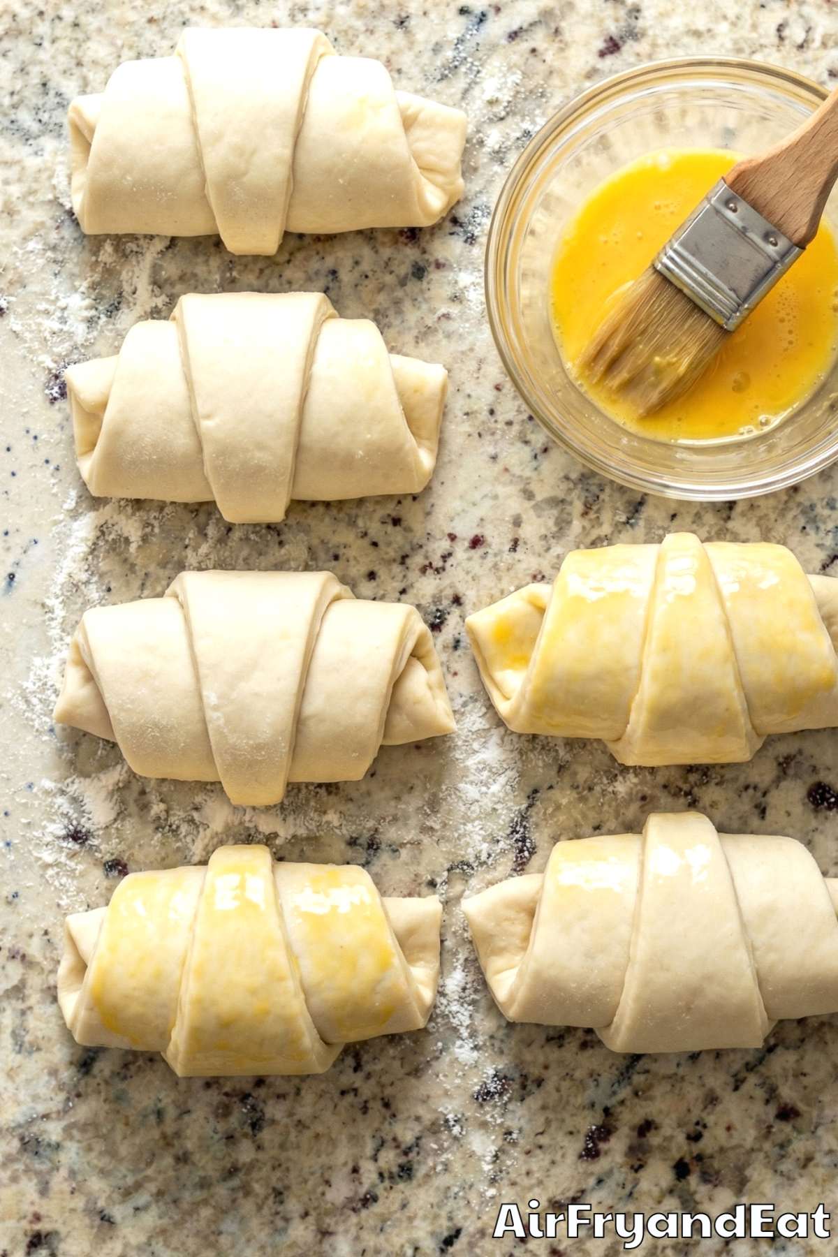 Air Fryer Nutella Banana Pastry Rolls Step 3