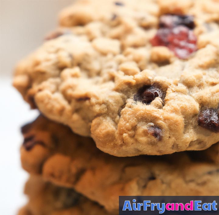 Air Fryer Oatmeal Cookies (With Chocolate Chips) AirFryAndEat