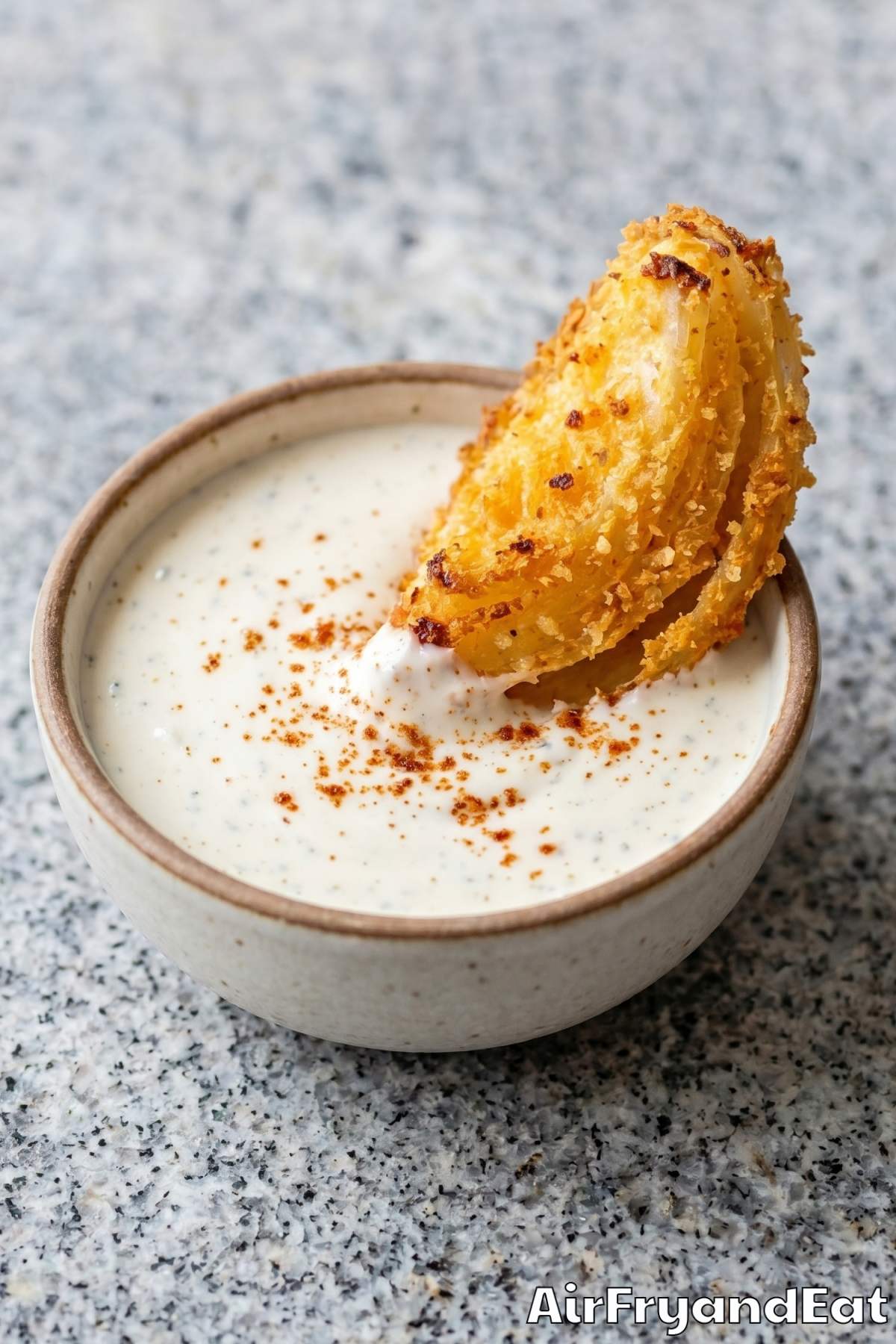 Perfectly golden air fryer onion petals